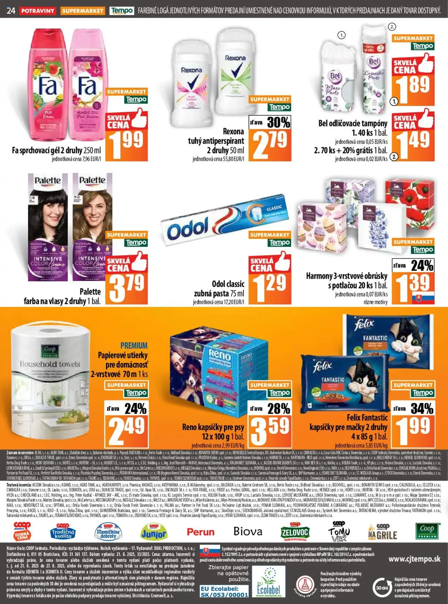 COOP Jednota leták - platný leták od 21.08.2025 strana 24 z 28