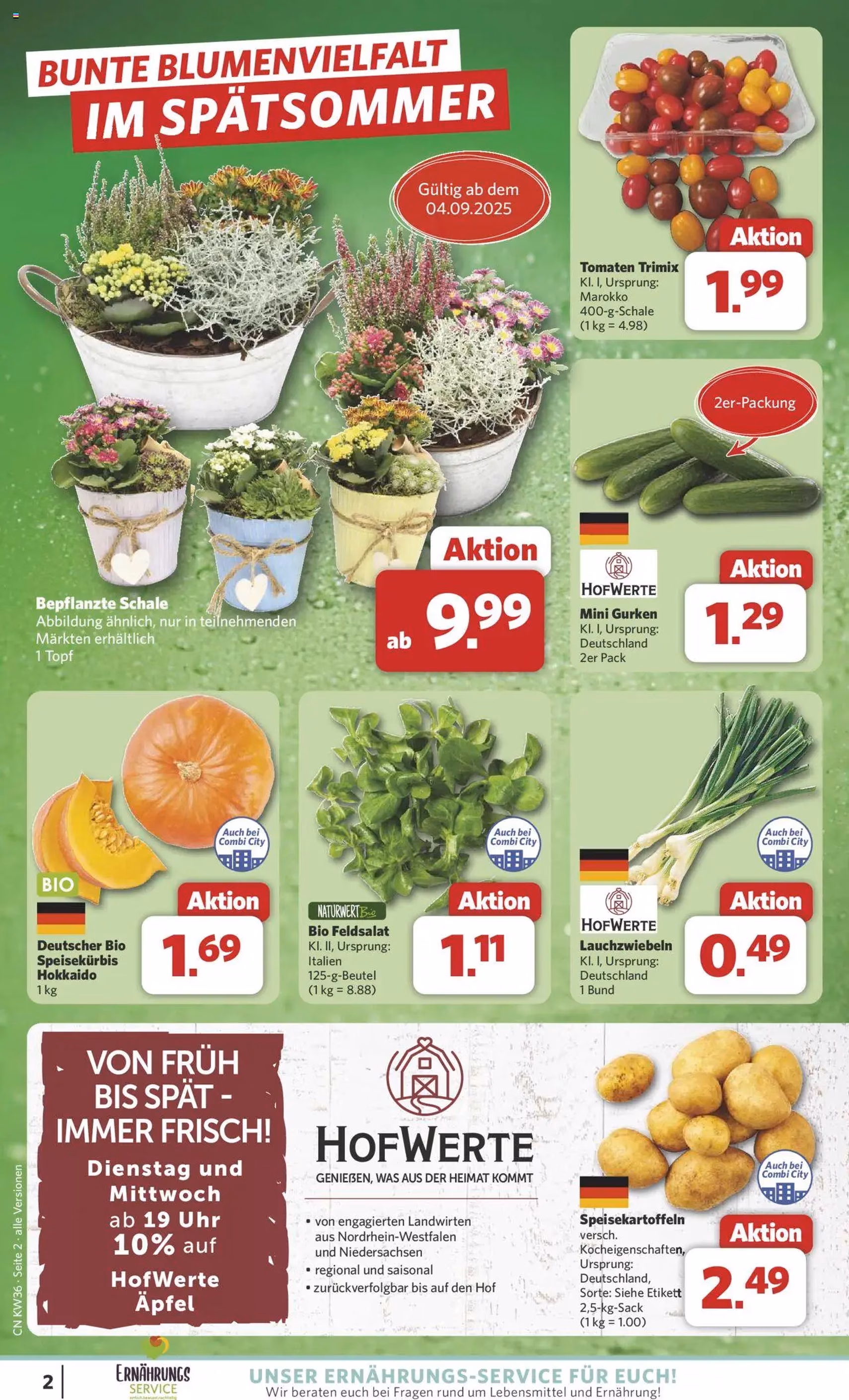 Combi Prospekt - Gültiger Prospekt ab 01.09.2025, Seite 2 von insgesamt 35