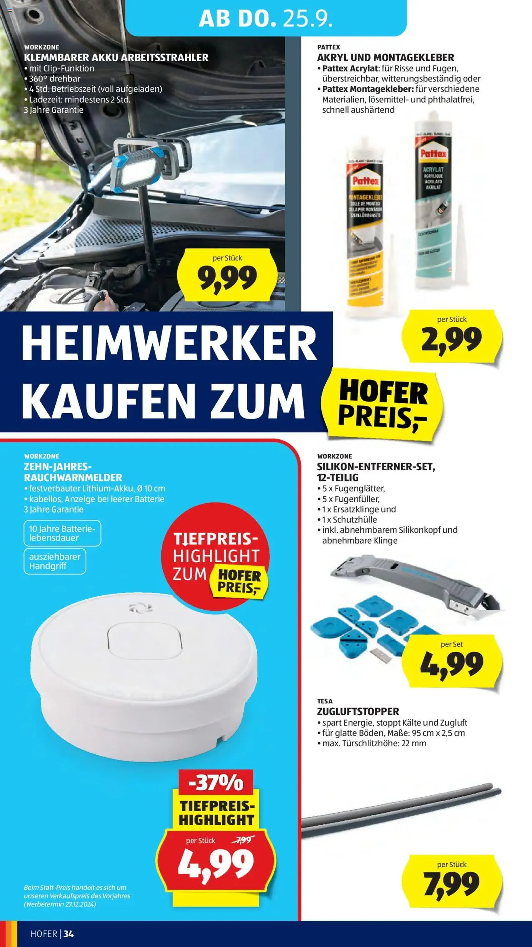 Hofer Flugblatt - Gültiger Prospekt ab 19.09.2025, Seite 38 von insgesamt 49