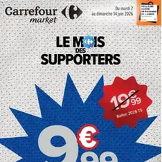 Carrefour Market Le mois des supporters - Prévisualisation du catalogue valable à partir du 02/06/2026
