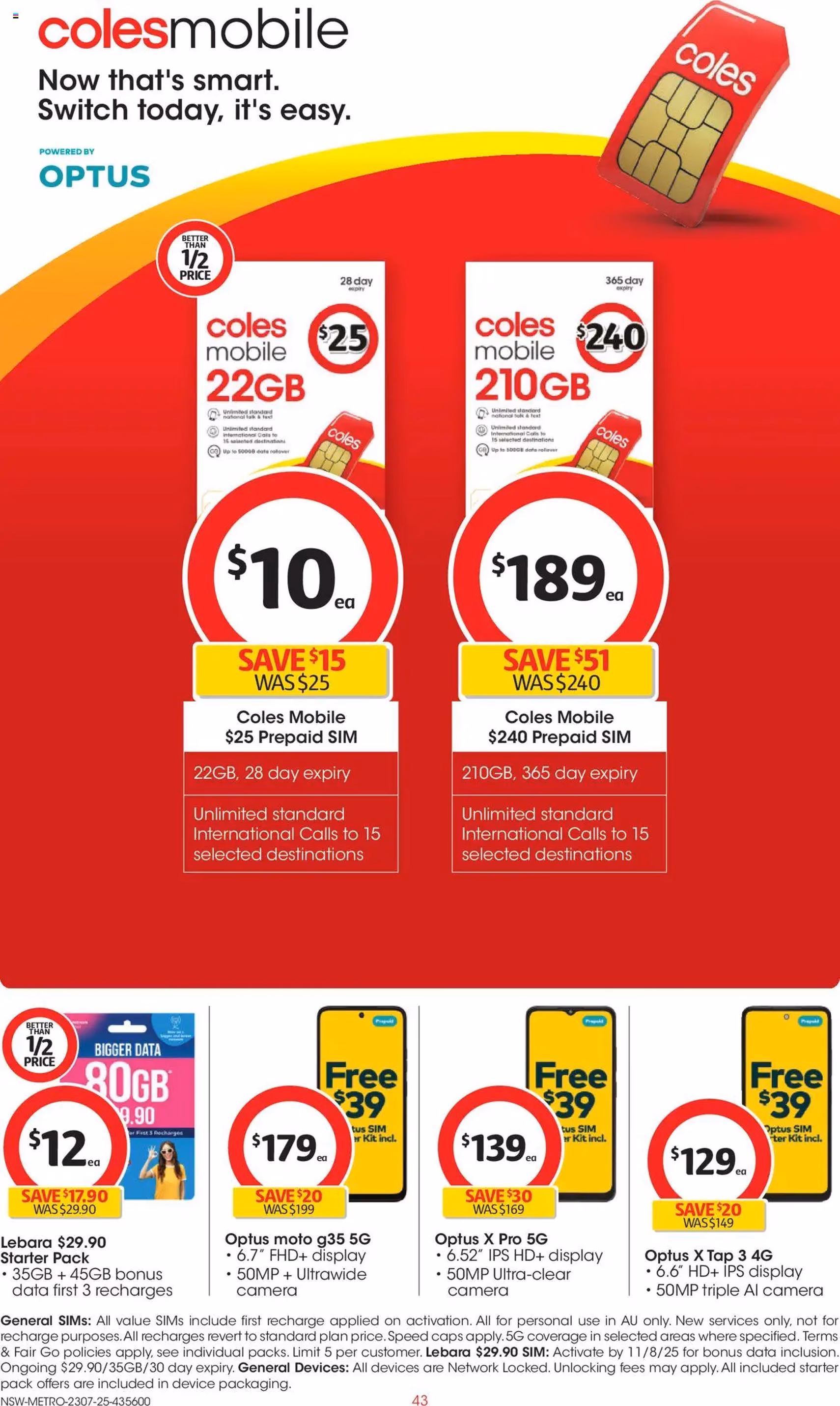 Coles Catalogue NSW - valid flyer from 23/07/2025, page 43 of 47 Coles Catalogue NSW - valid flyer from 23/07/2025, page 43 of 47