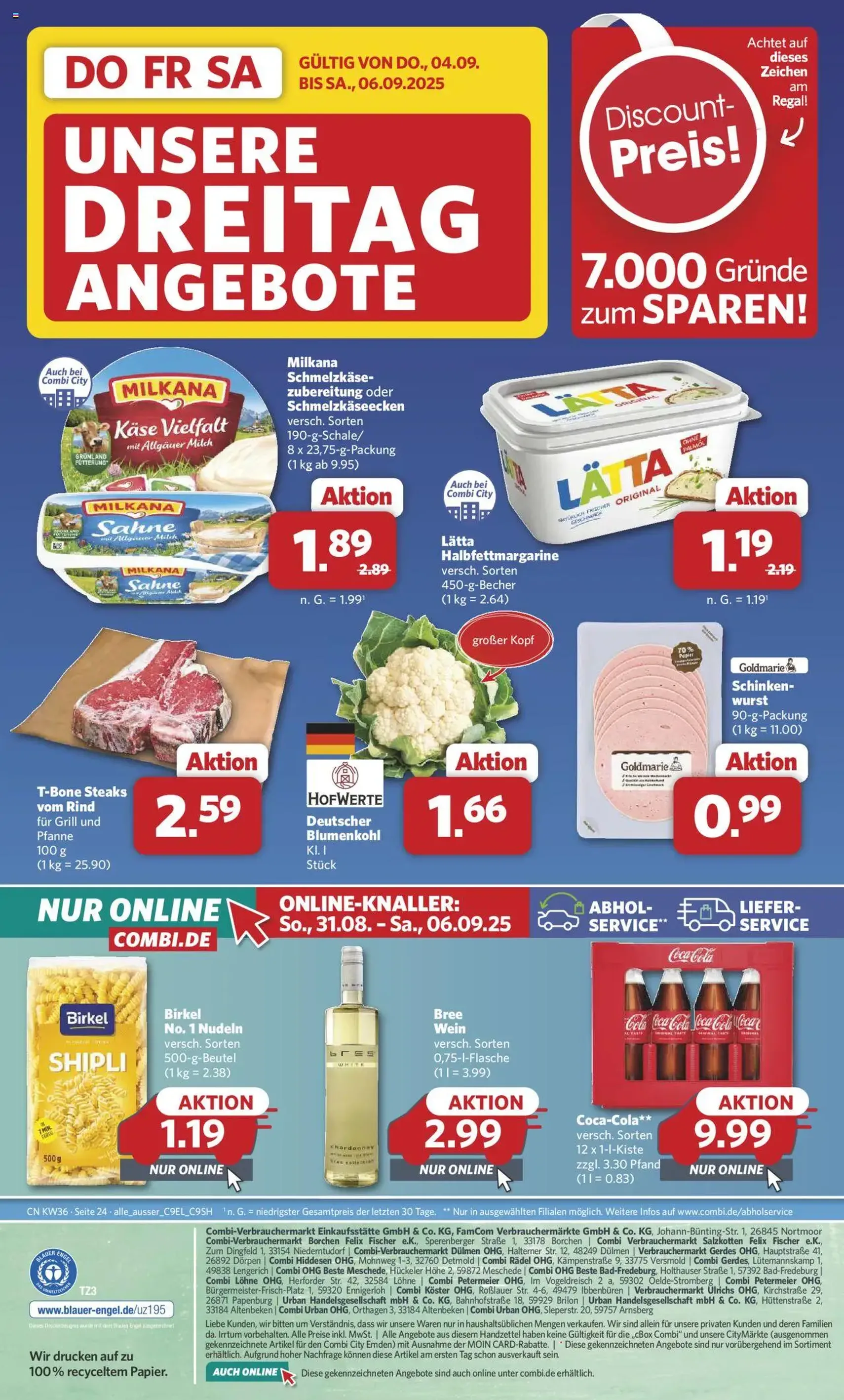 Combi Prospekt - Gültiger Prospekt ab 01.09.2025, Seite 34 von insgesamt 35