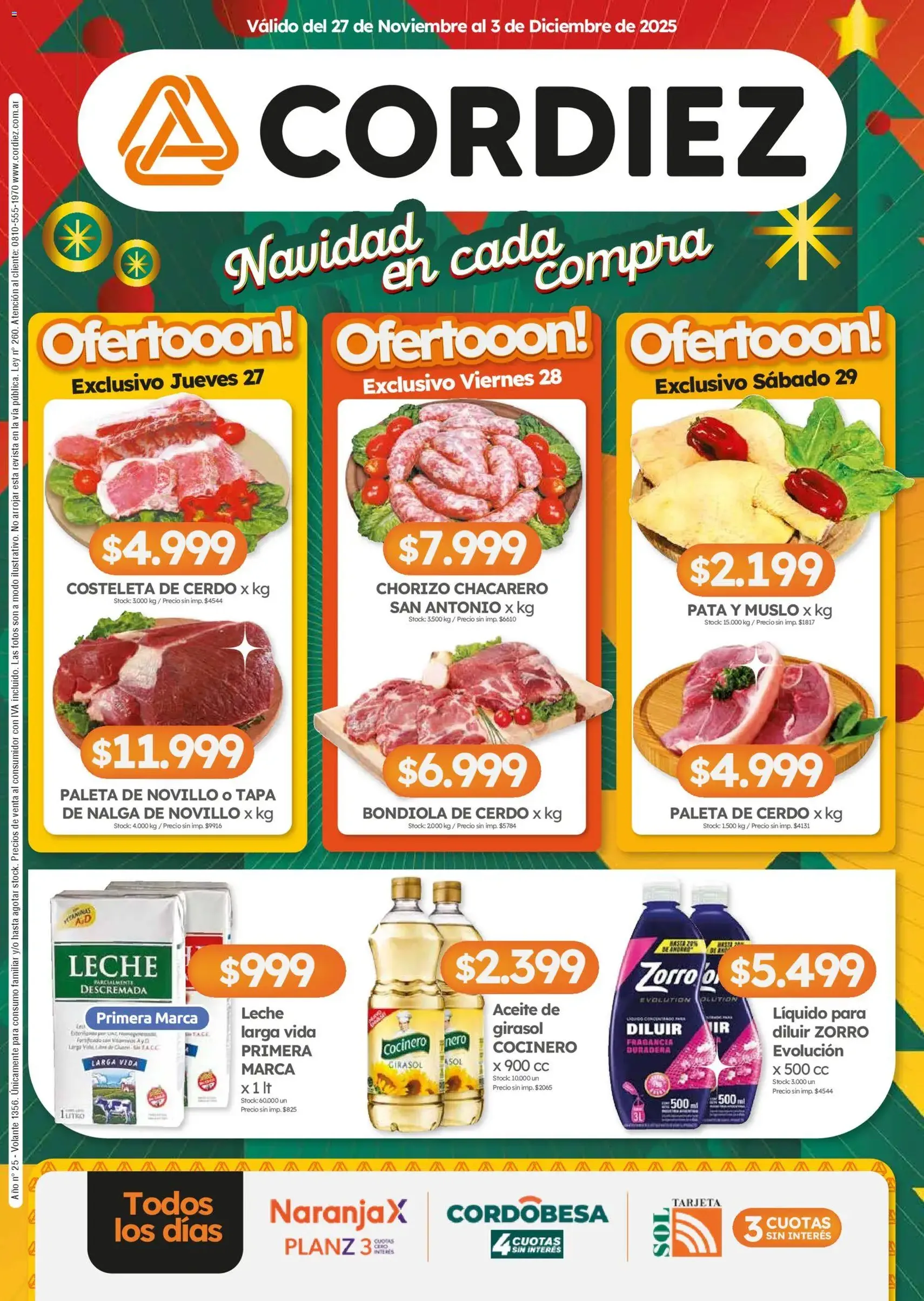 Cordiez ofertas - folleto válido desde 27/11/2025 página 1 de 12