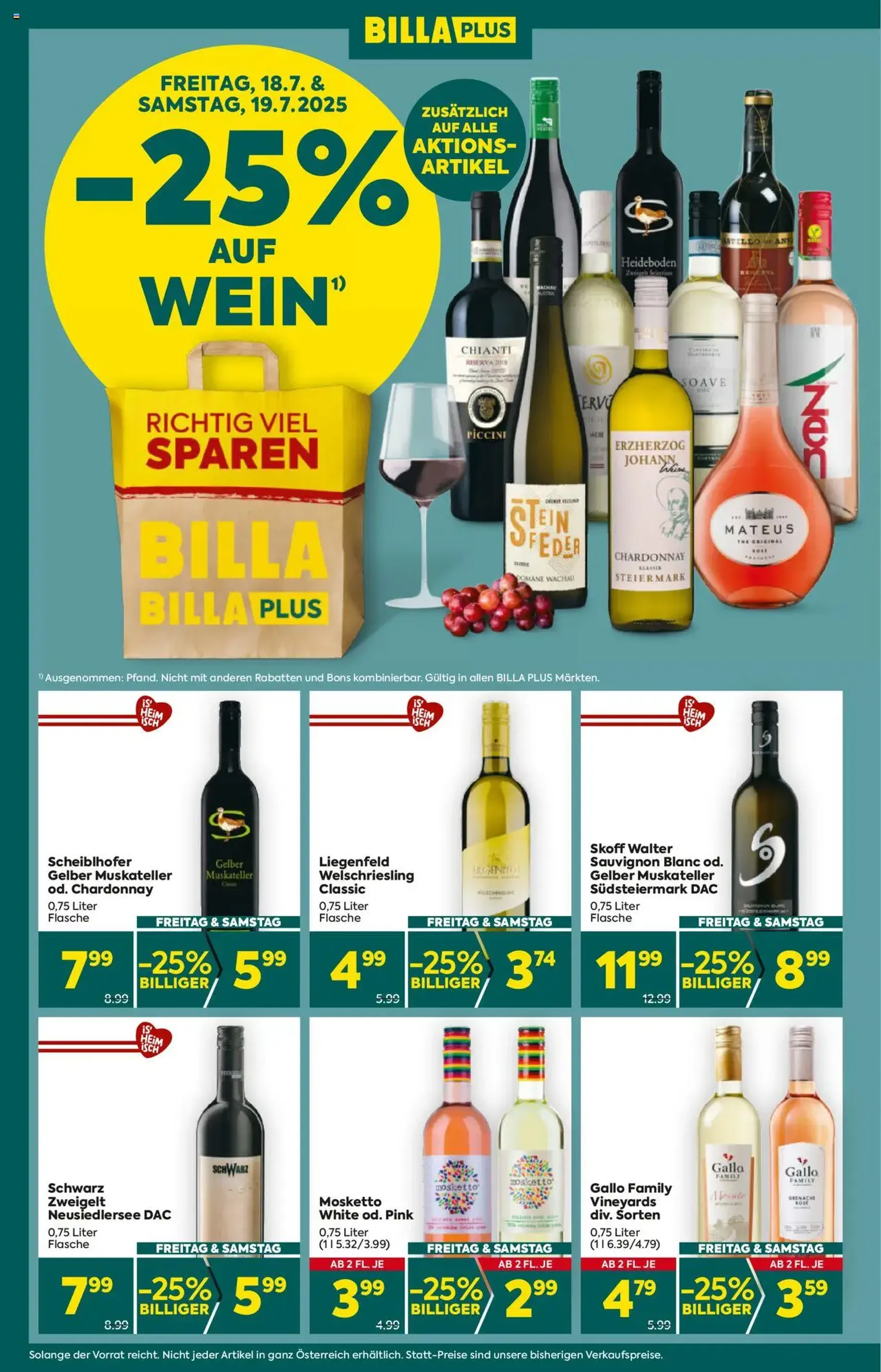 Billa Plus Flugblatt - Gültiger Prospekt ab 17.07.2025, Seite 2 von insgesamt 16 Billa Plus Flugblatt - Gültiger Prospekt ab 17.07.2025, Seite 2 von insgesamt 16