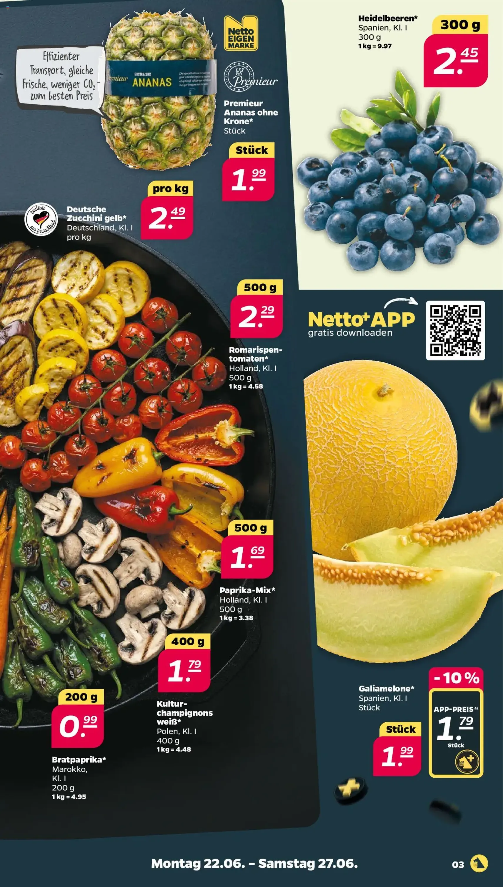 Netto Prospekt - Gültiger Prospekt ab 22.06.2026, Seite 3 von insgesamt 37