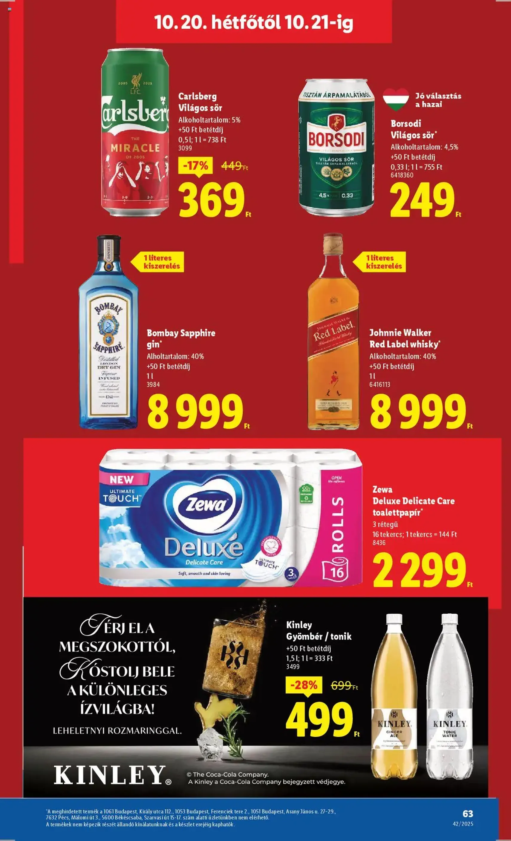 Lidl Akciós újság - 2025.10.16. érvényes szórólap 63 oldal 68 oldalból Lidl Akciós újság - 2025.10.16. érvényes szórólap 63 oldal 68 oldalból