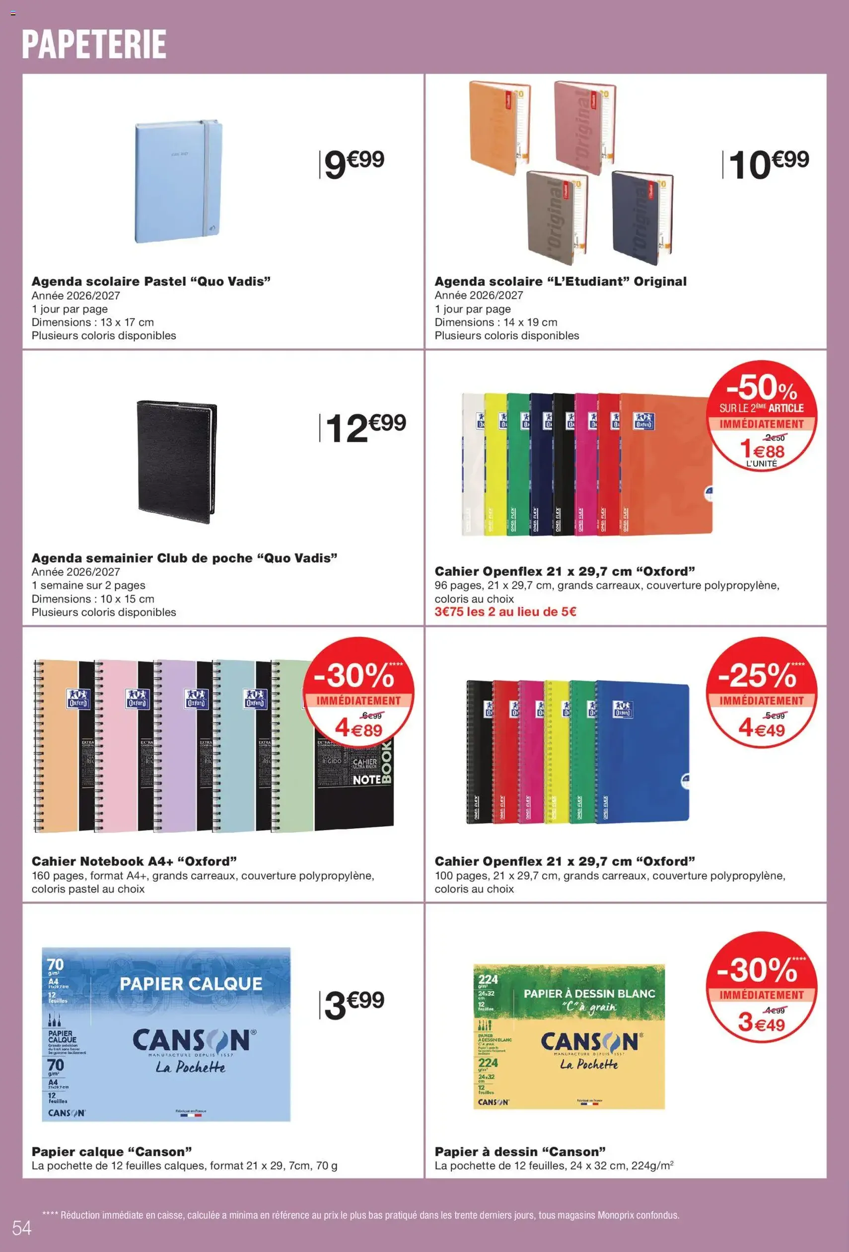 Monoprix catalogue - brochure valable à partir du 08/09/2026, page 54 sur 59