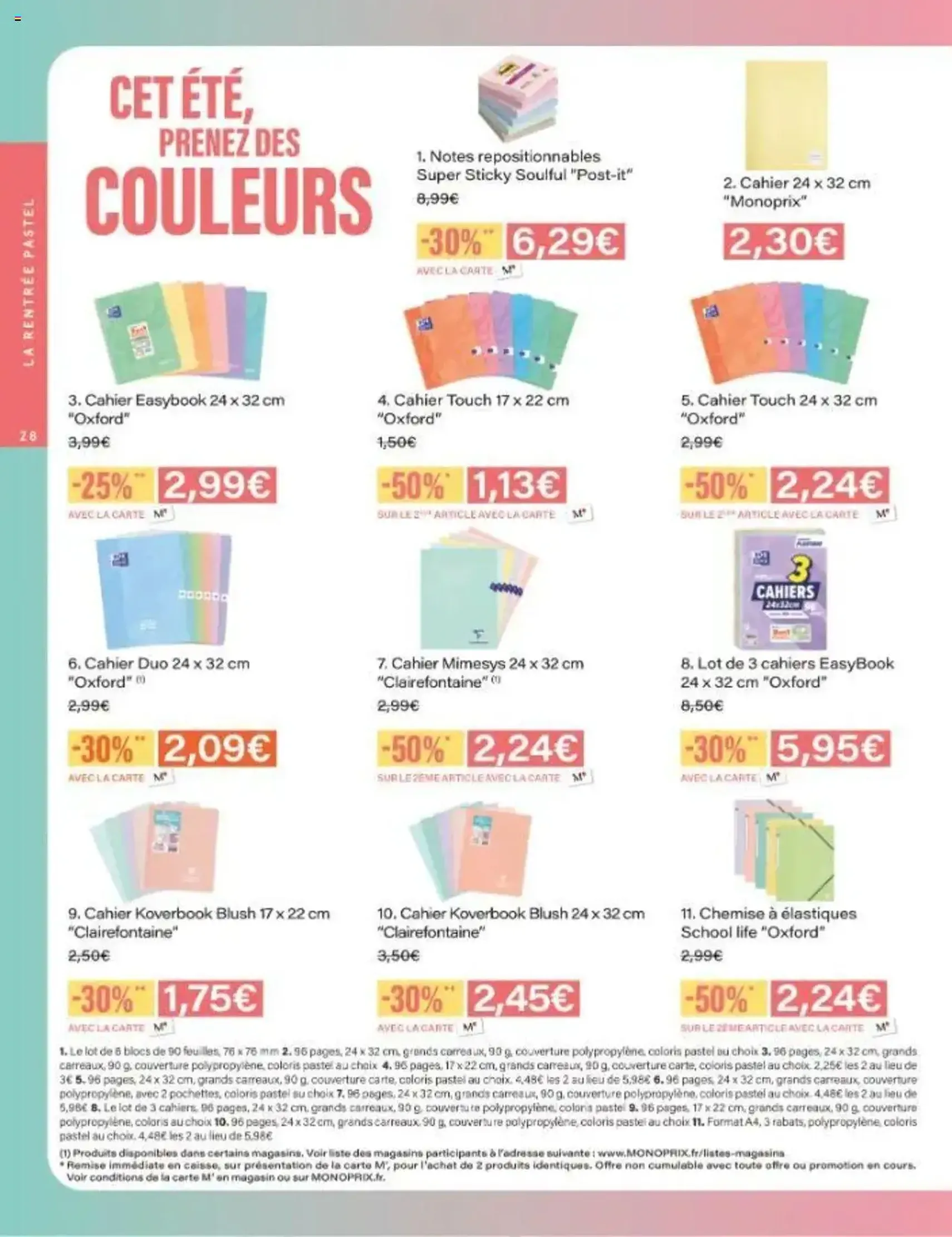 Monoprix catalogue guide de rentrée - brochure valable à partir du 05/08/2025, page 28 sur 42