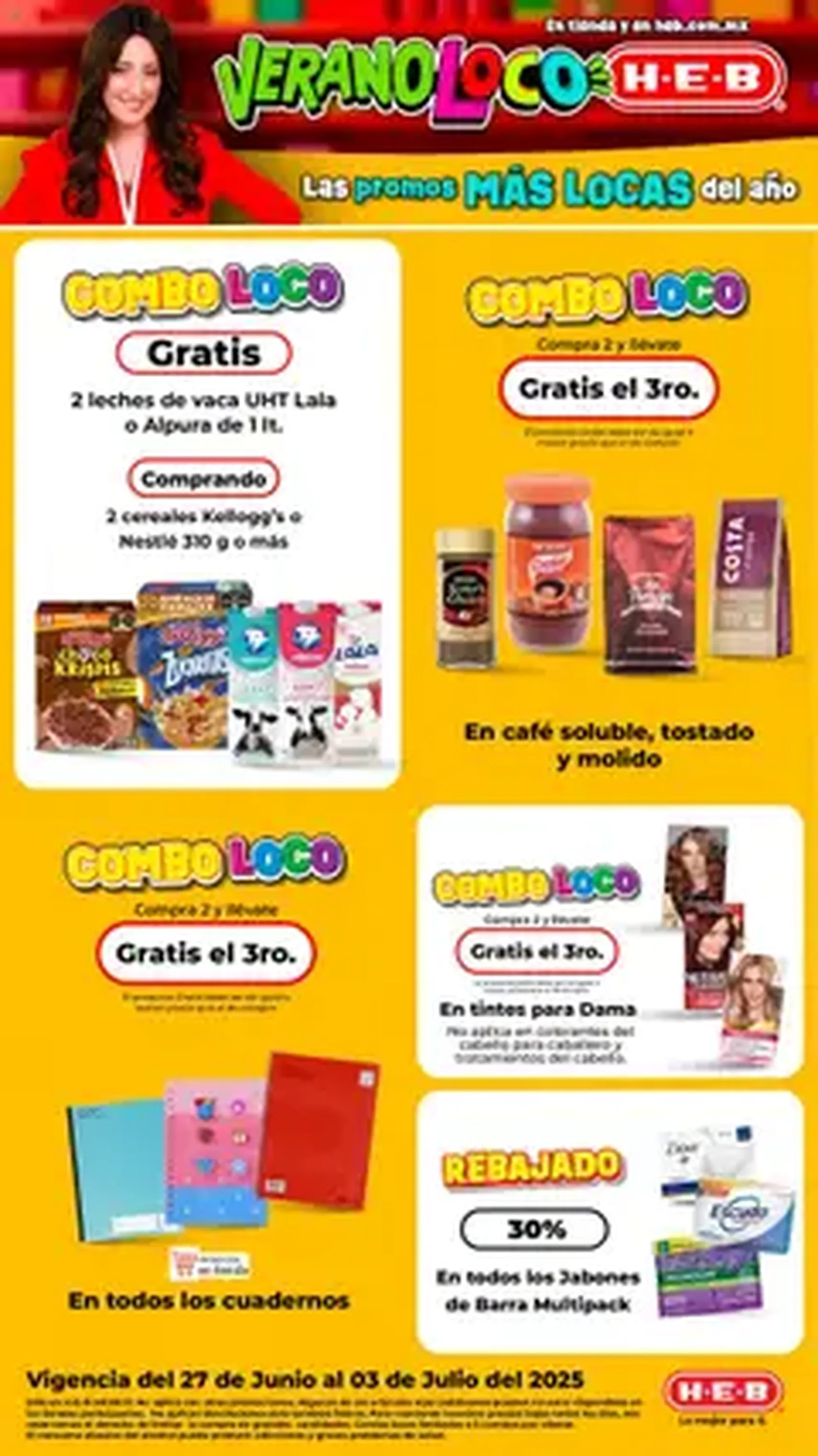 H-E-B folleto Verano Loco - folleto válido desde 27/06/2025 página 1 de 1