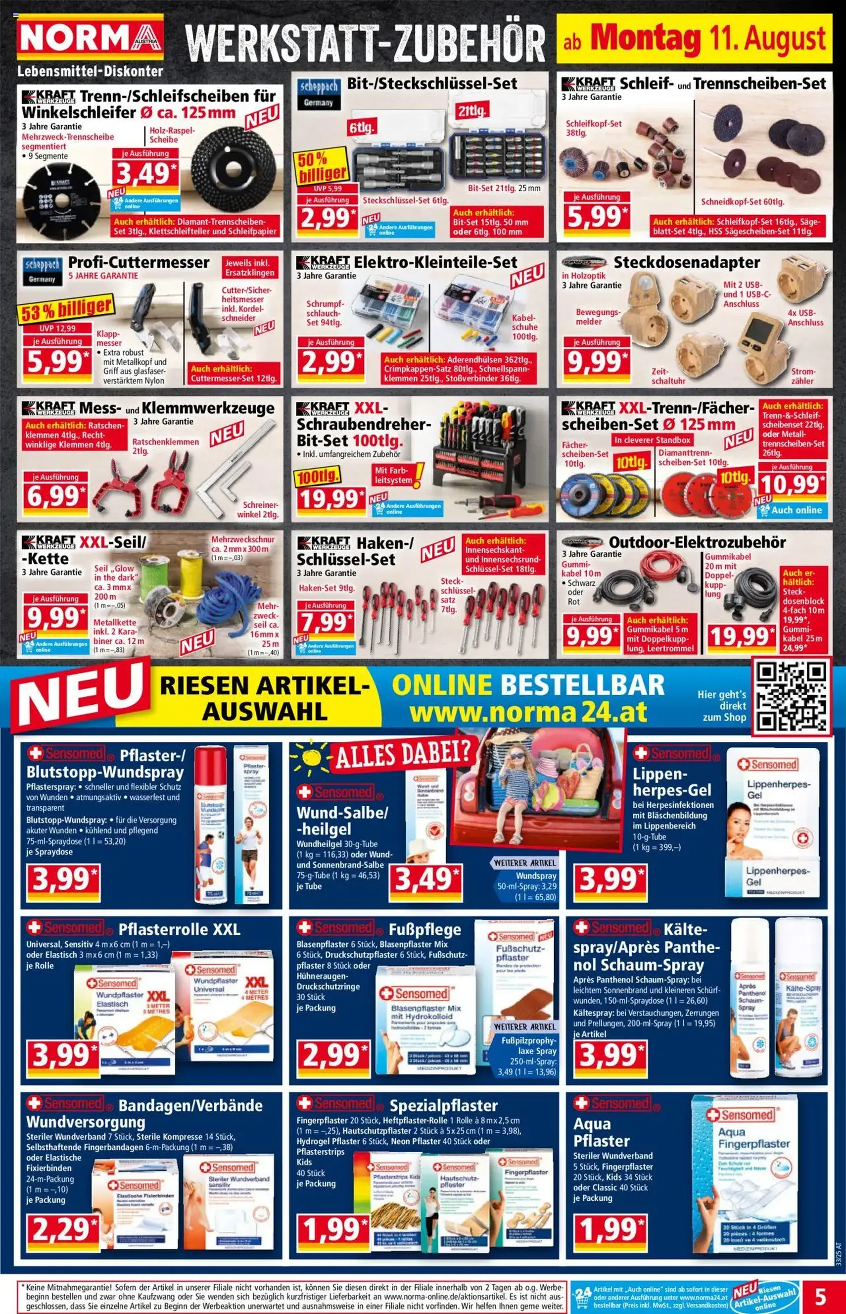 Norma Flugblatt - Gültiger Prospekt ab 11.08.2025, Seite 5 von insgesamt 20 Norma Flugblatt - Gültiger Prospekt ab 11.08.2025, Seite 5 von insgesamt 20