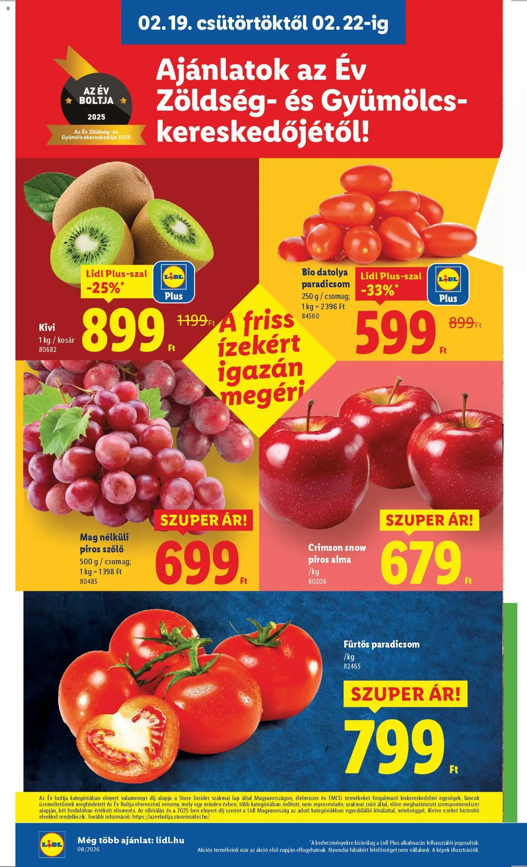 Lidl Akciós újság - 2026.02.19. érvényes szórólap 2 oldal 58 oldalból