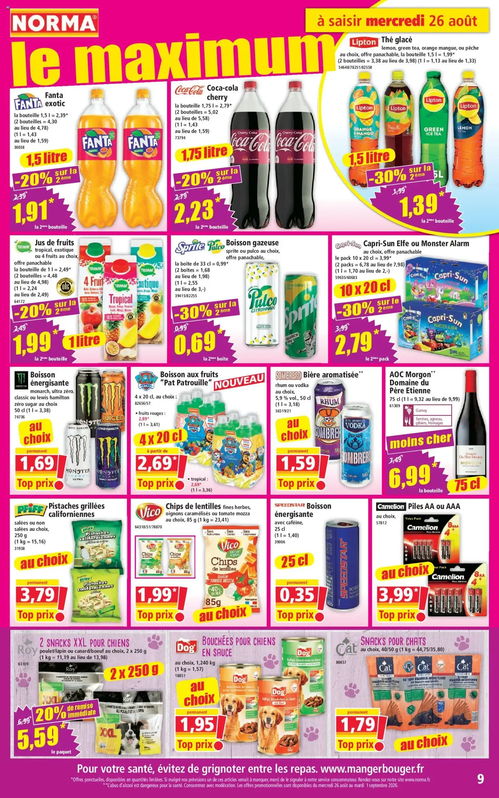 Norma catalogue - brochure valable à partir du 26/08/2026, page 9 sur 12