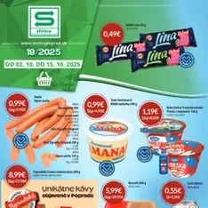Sintra Leták - náhľad letáku platný od 02.10.2025