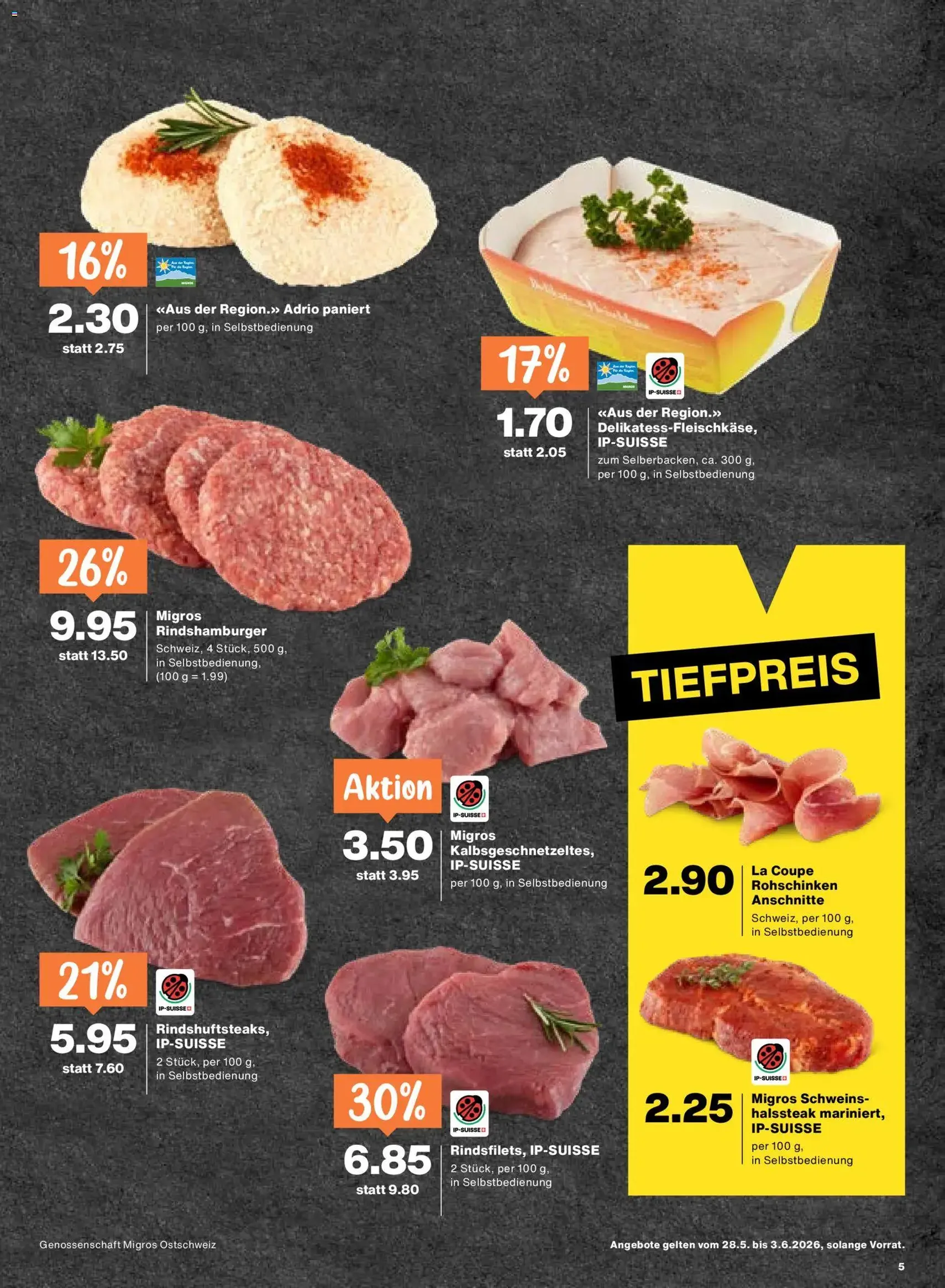 Migros aktionen - Gültiger Prospekt ab 28.05.2026, Seite 5 von insgesamt 24