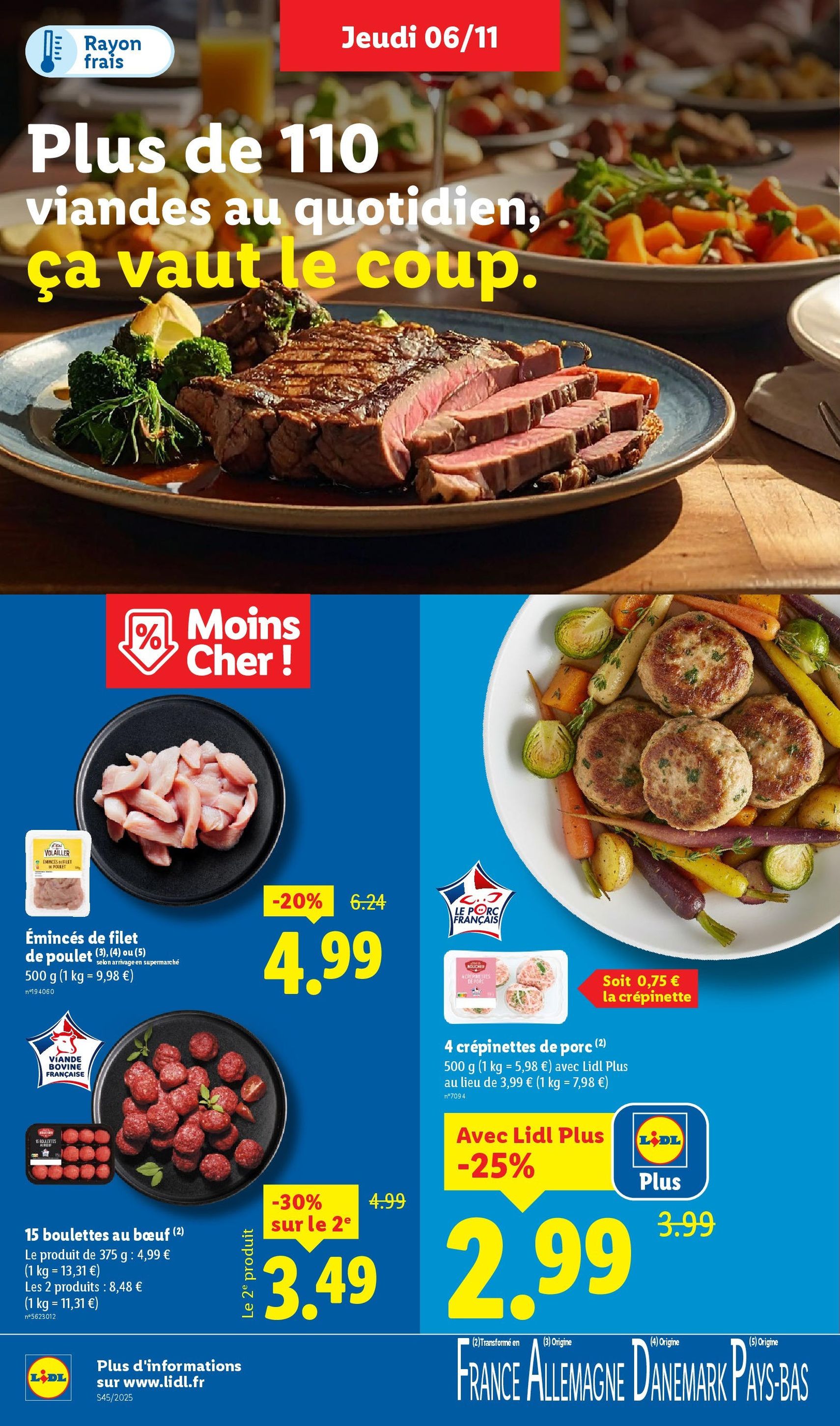 LIDL catalogue semaine 45 - brochure valable à partir du 06/11/2025, page 8 sur 95