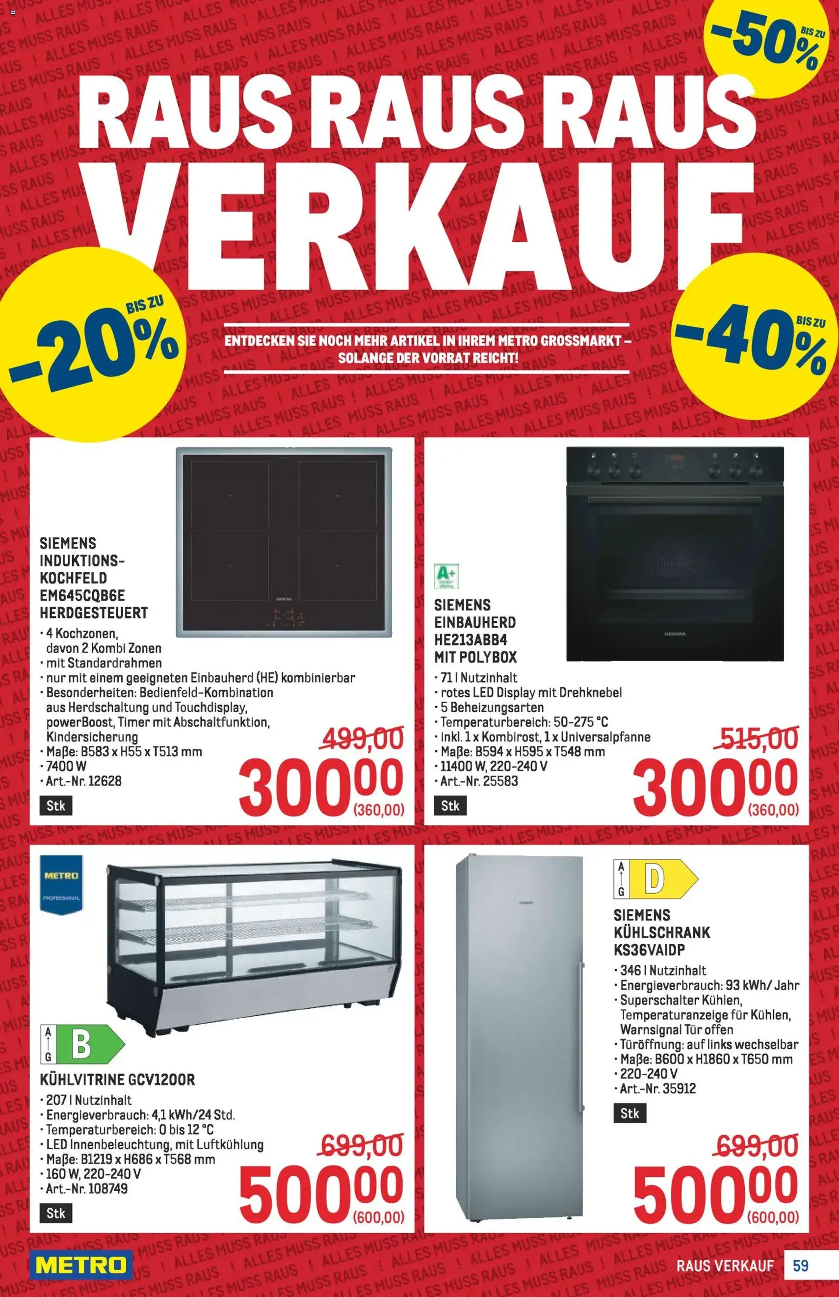 Metro Profi - Gültiger Prospekt ab 08.01.2026, Seite 59 von insgesamt 64