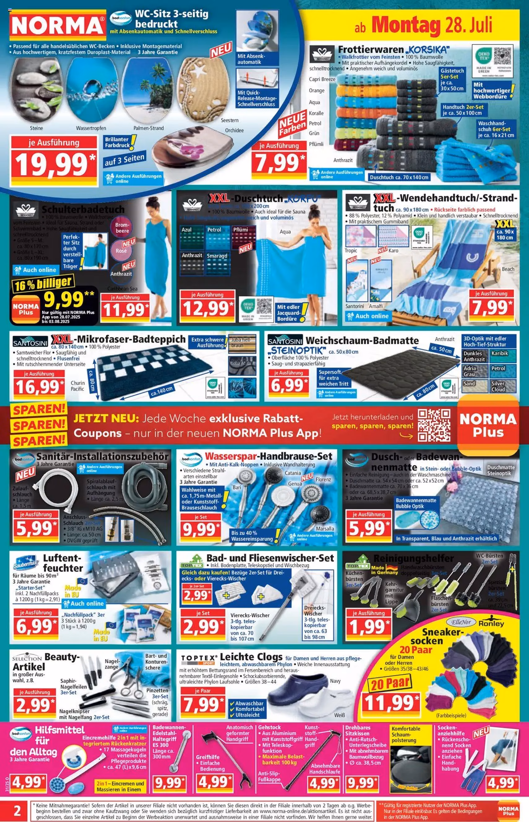 Norma Prospekt - Gültiger Prospekt ab 28.07.2025, Seite 2 von insgesamt 18 Norma Prospekt - Gültiger Prospekt ab 28.07.2025, Seite 2 von insgesamt 18