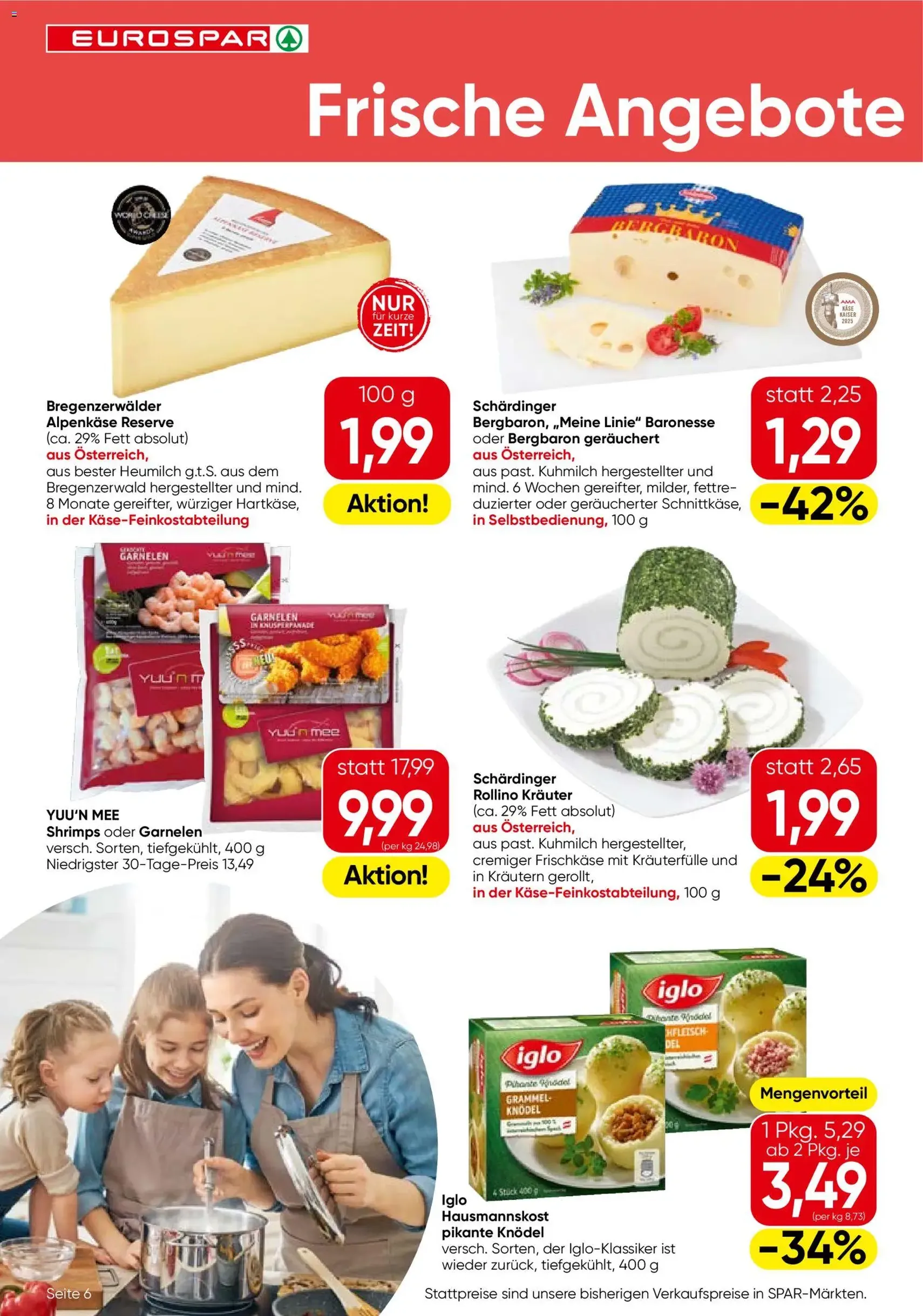 Eurospar Flugblatt - Gültiger Prospekt ab 20.11.2025, Seite 6 von insgesamt 16