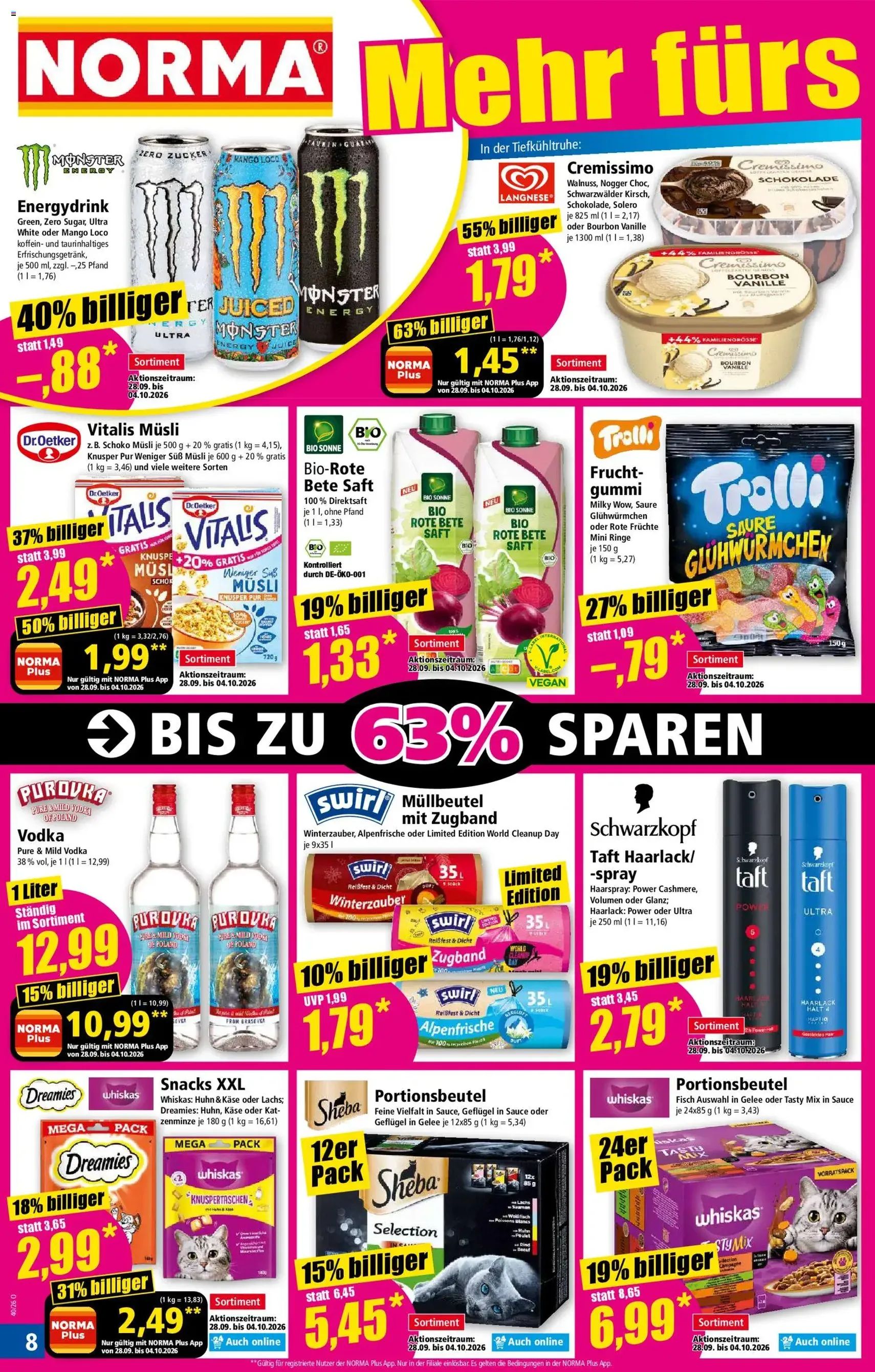 Norma Prospekt - Gültiger Prospekt ab 28.09.2026, Seite 8 von insgesamt 30