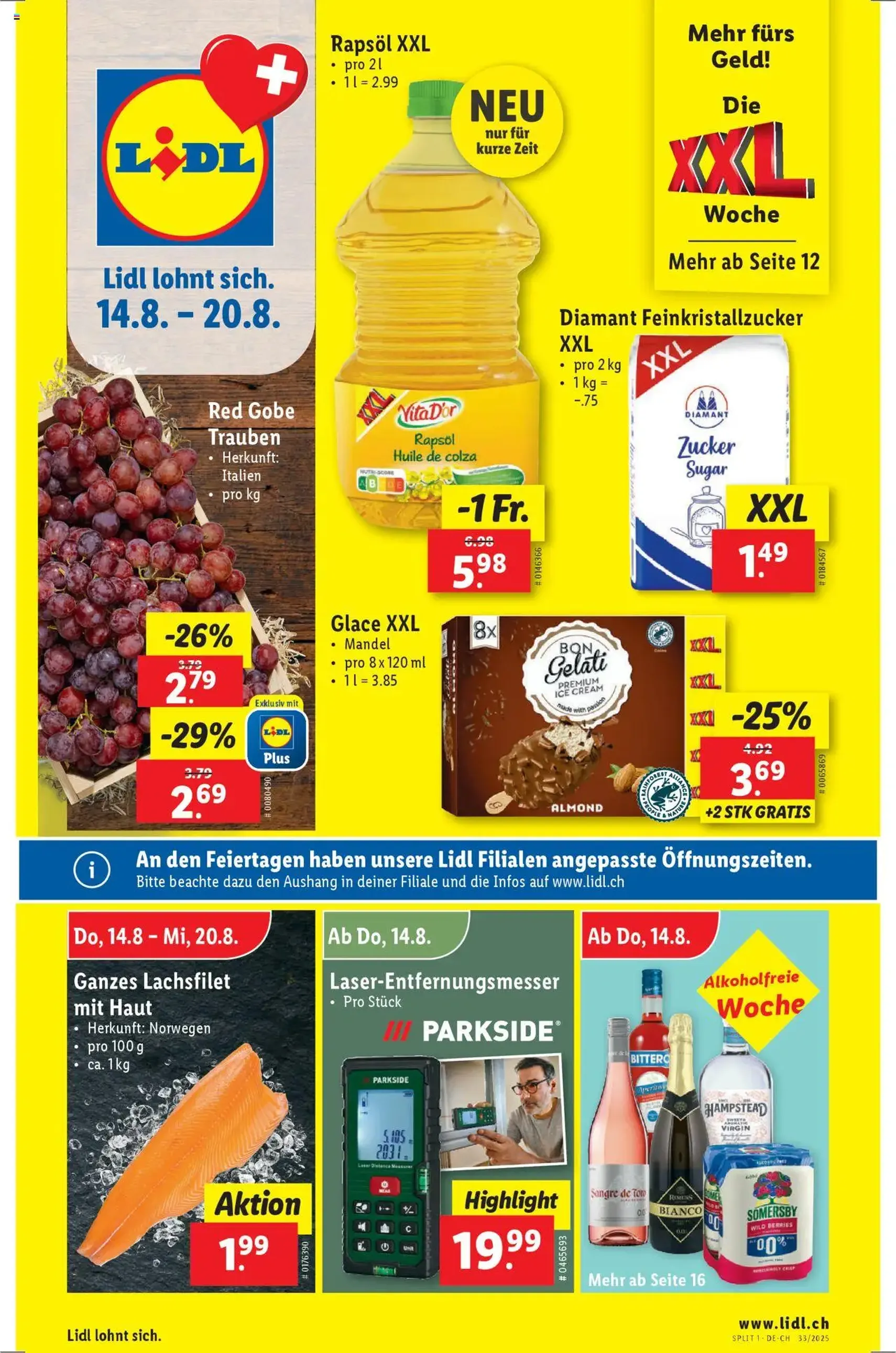Lidl Aktionen - Gültiger Prospekt ab 14.08.2025, Seite 1 von insgesamt 34