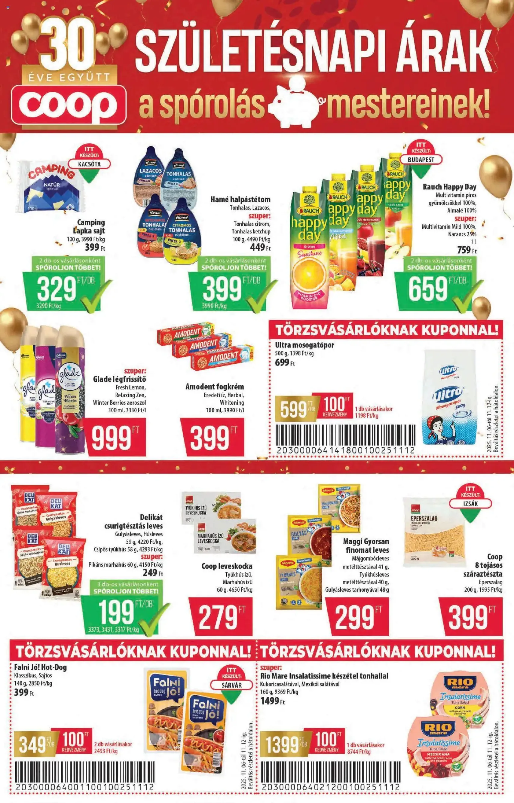 COOP Akciós újság - 2025.11.06. érvényes szórólap 4 oldal 12 oldalból