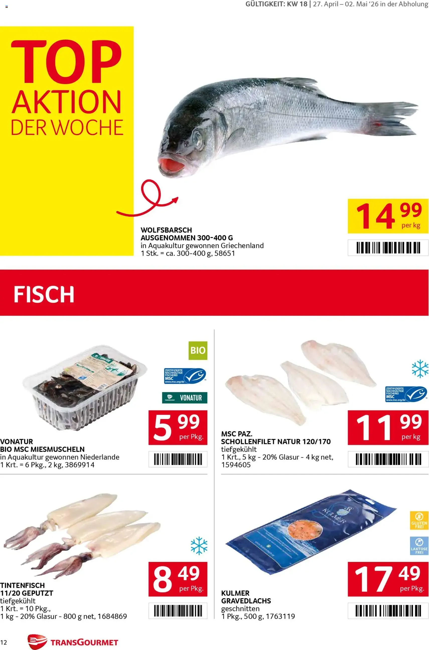 Transgourmet Flugblatt - Gültiger Prospekt ab 27.04.2026, Seite 12 von insgesamt 31