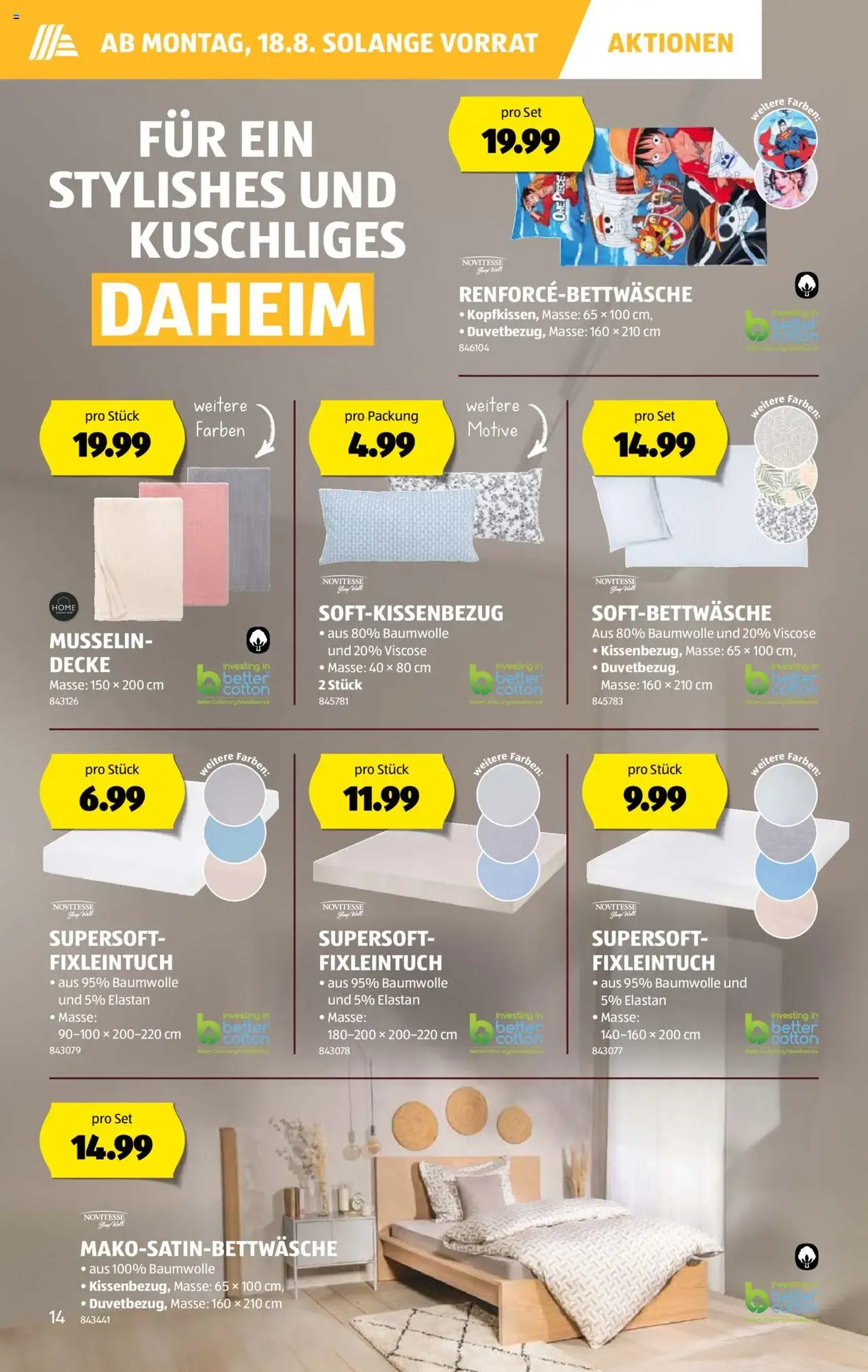 Aldi Aktionen - Gültiger Prospekt ab 14.08.2025, Seite 14 von insgesamt 31 Aldi Aktionen - Gültiger Prospekt ab 14.08.2025, Seite 14 von insgesamt 31