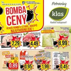 Klas leták - náhľad letáku platný od 20.10.2025