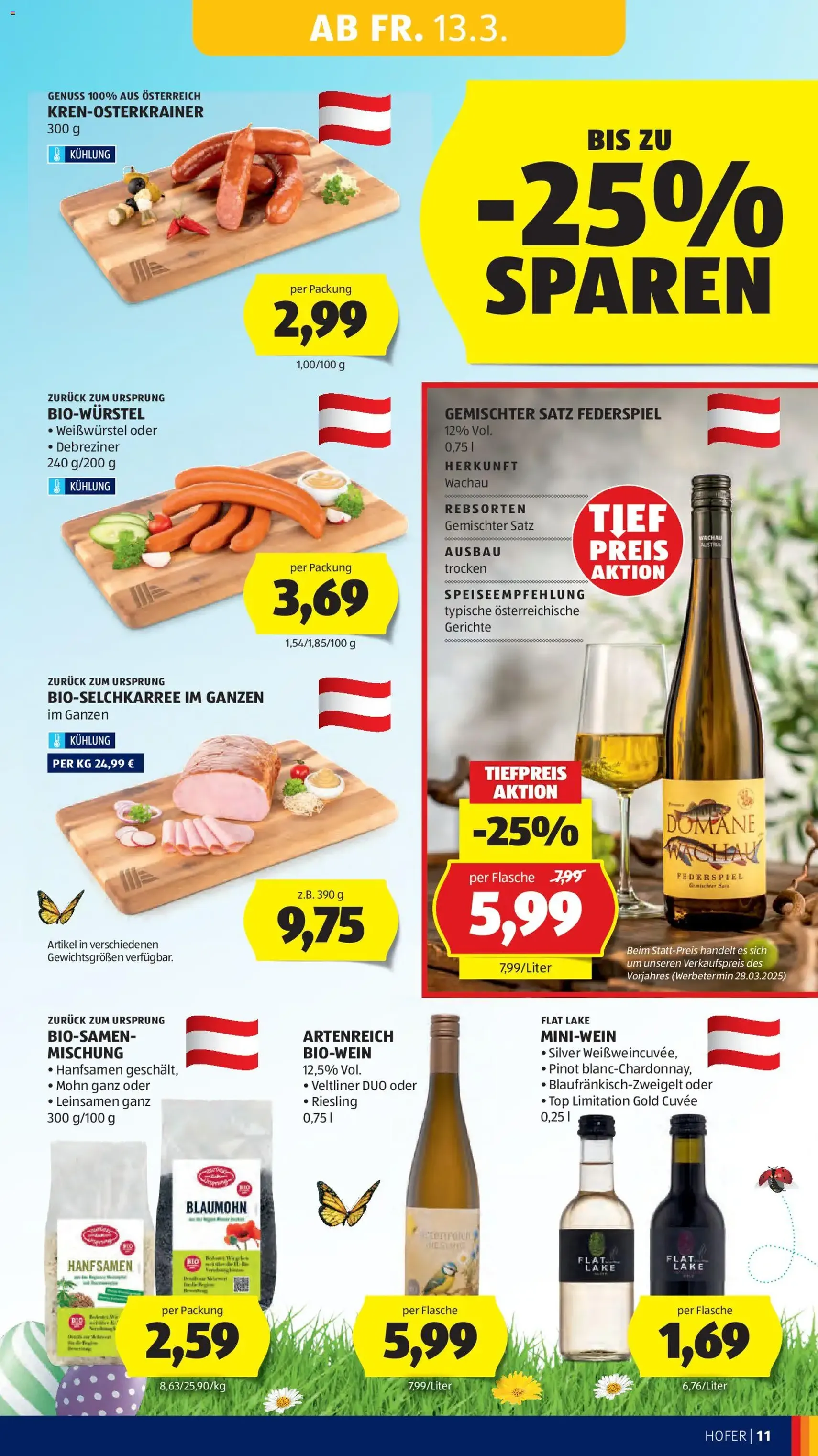 Hofer Flugblatt - Gültiger Prospekt ab 11.03.2026, Seite 13 von insgesamt 48