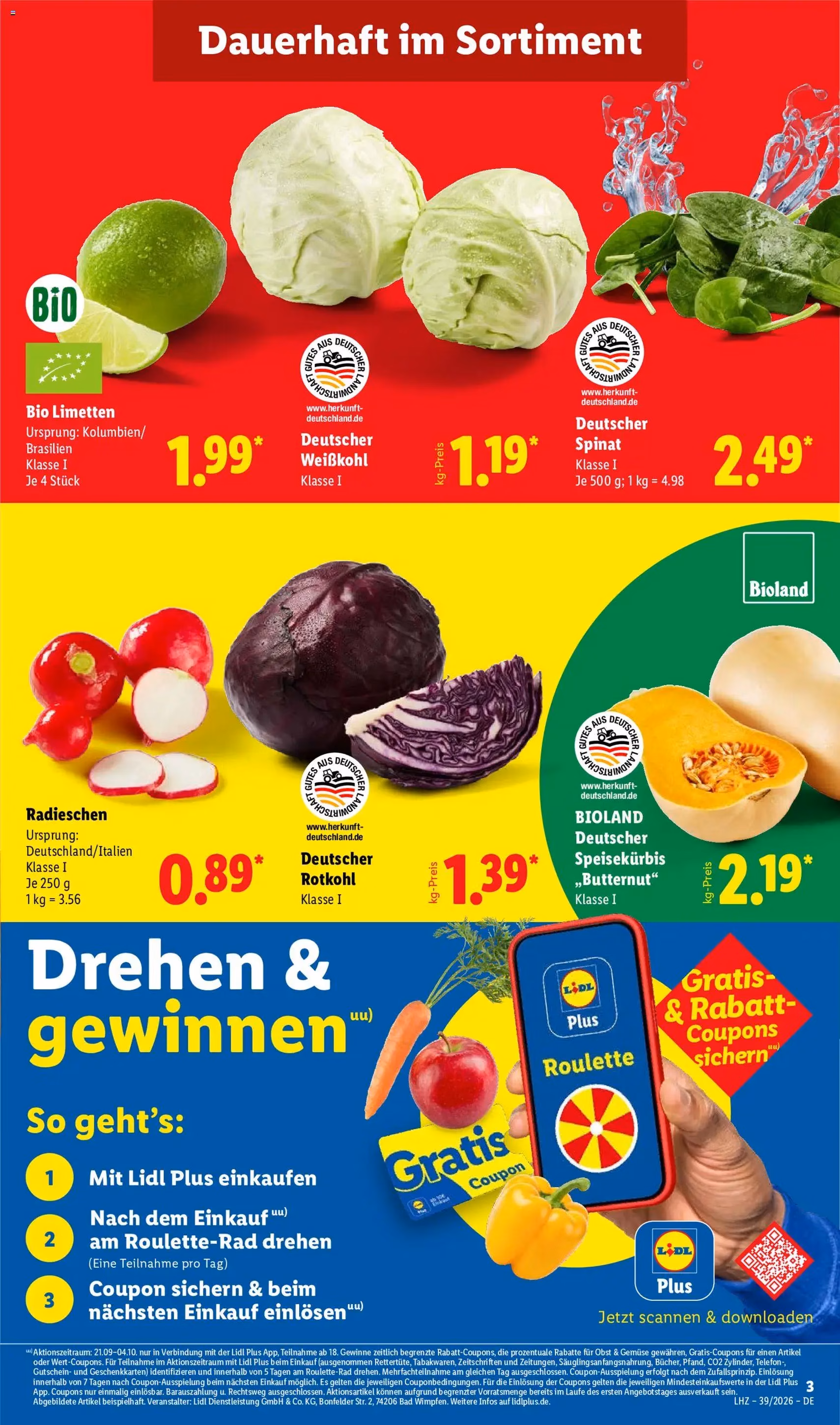 Lidl Prospekt - Gültiger Prospekt ab 21.09.2026, Seite 3 von insgesamt 65