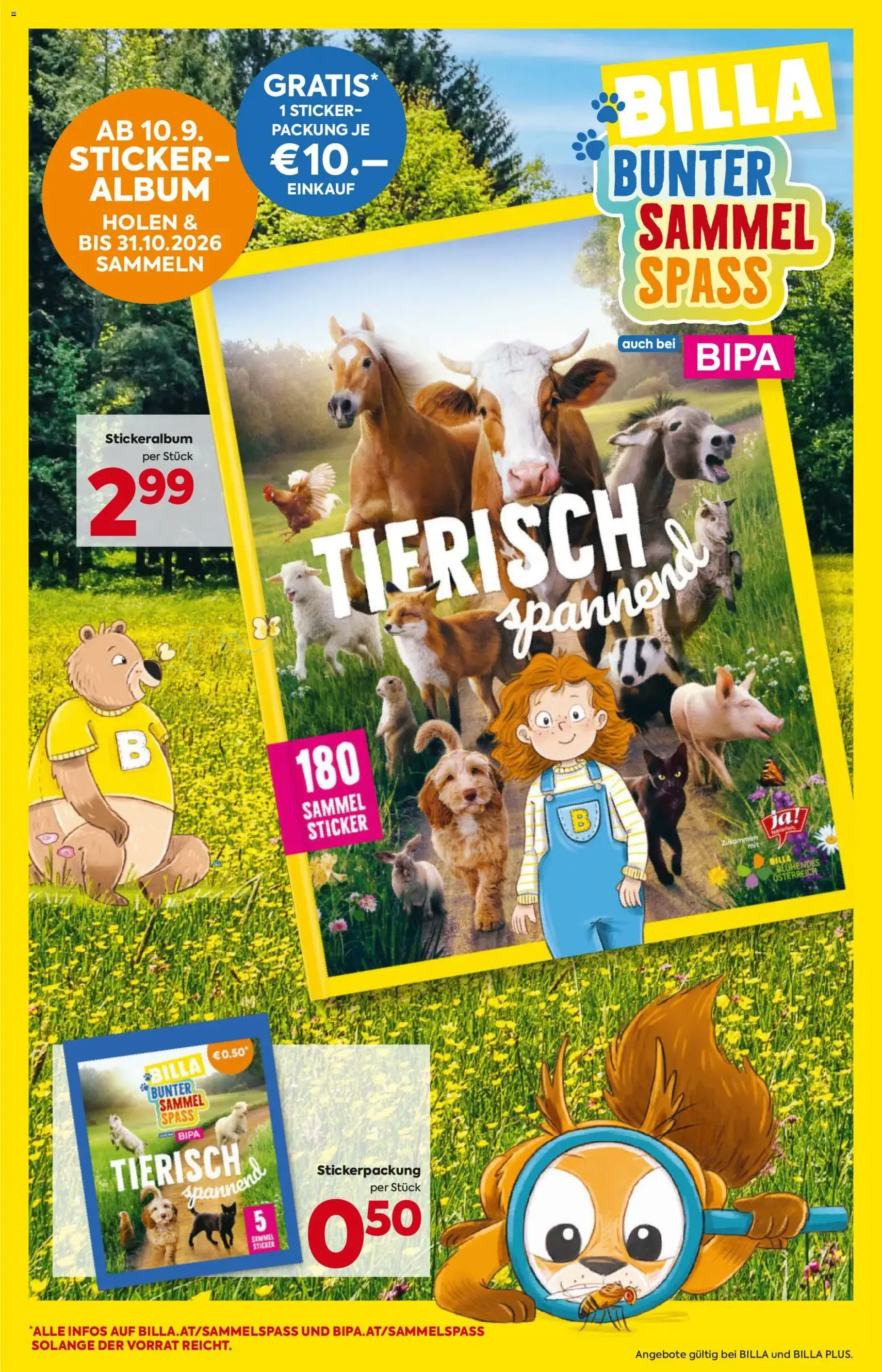 Billa - Flugblatt - Gültiger Prospekt ab 10.09.2026, Seite 5 von insgesamt 16