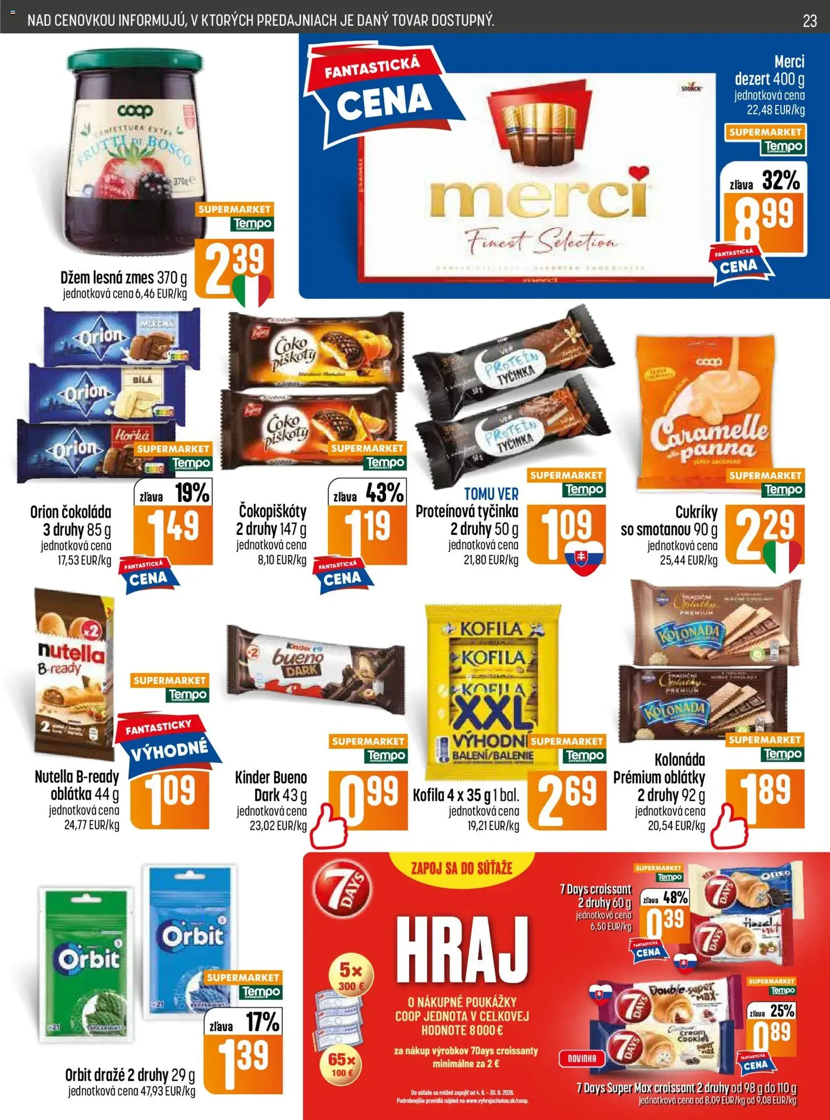 COOP Jednota leták - platný leták od 18.06.2026 strana 23 z 32