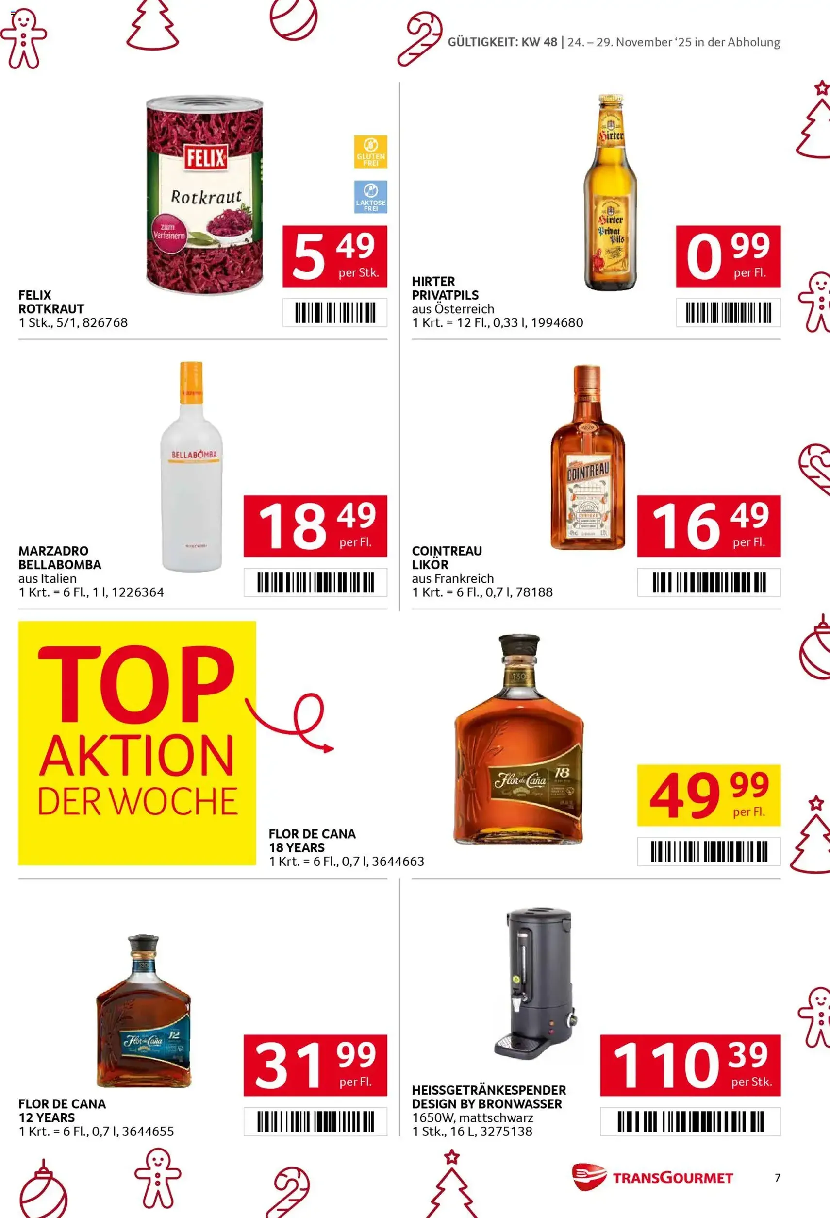 Transgourmet Flugblatt - Gültiger Prospekt ab 24.11.2025, Seite 7 von insgesamt 32