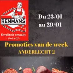 Renmans folder / publicité - voorvertoning van de folder geldig vanaf 23/01/2026
