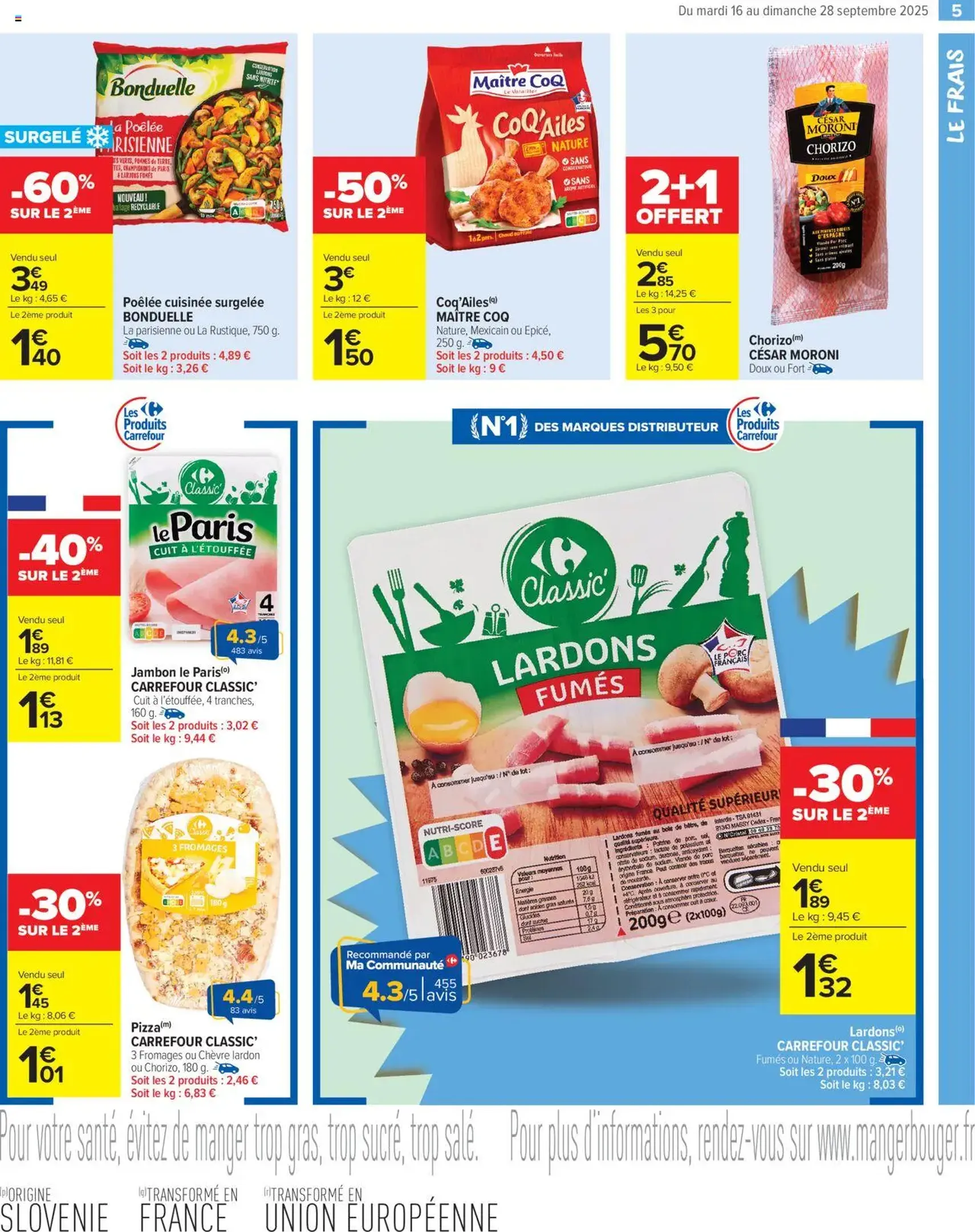 Carrefour Market catalogue le mois monopoly 80% sur le 2ème - brochure valable à partir du 16/09/2025, page 7 sur 18 Carrefour Market catalogue le mois monopoly 80% sur le 2ème - brochure valable à partir du 16/09/2025, page 7 sur 18