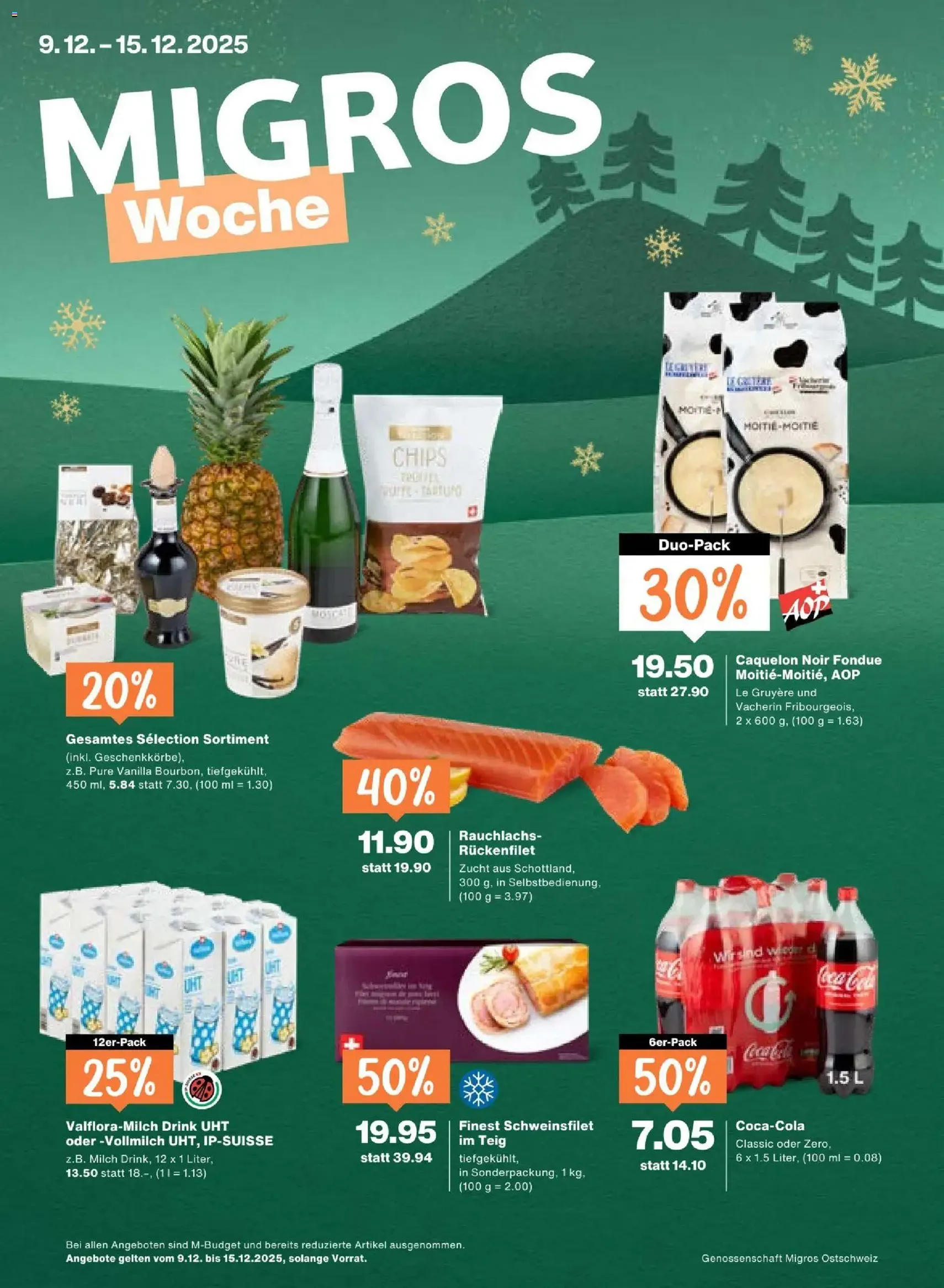Migros Aktionen - Gültiger Prospekt ab 09.12.2025, Seite 1 von insgesamt 24