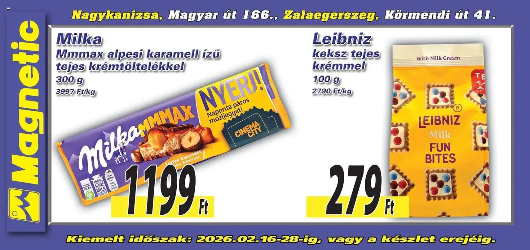 Magnetic - Óriásplakátok - 2026.02.16. érvényes szórólap 4 oldal 6 oldalból