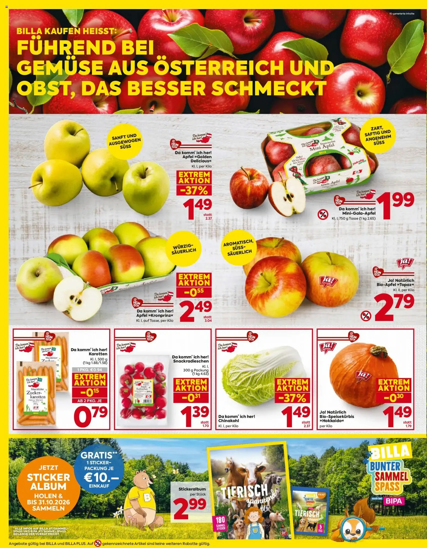 Billa Flugblatt - Gültiger Prospekt ab 01.10.2026, Seite 4 von insgesamt 16