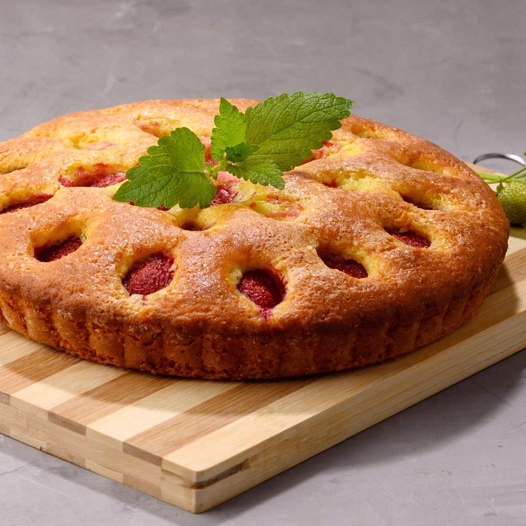 Torta mug con fragole