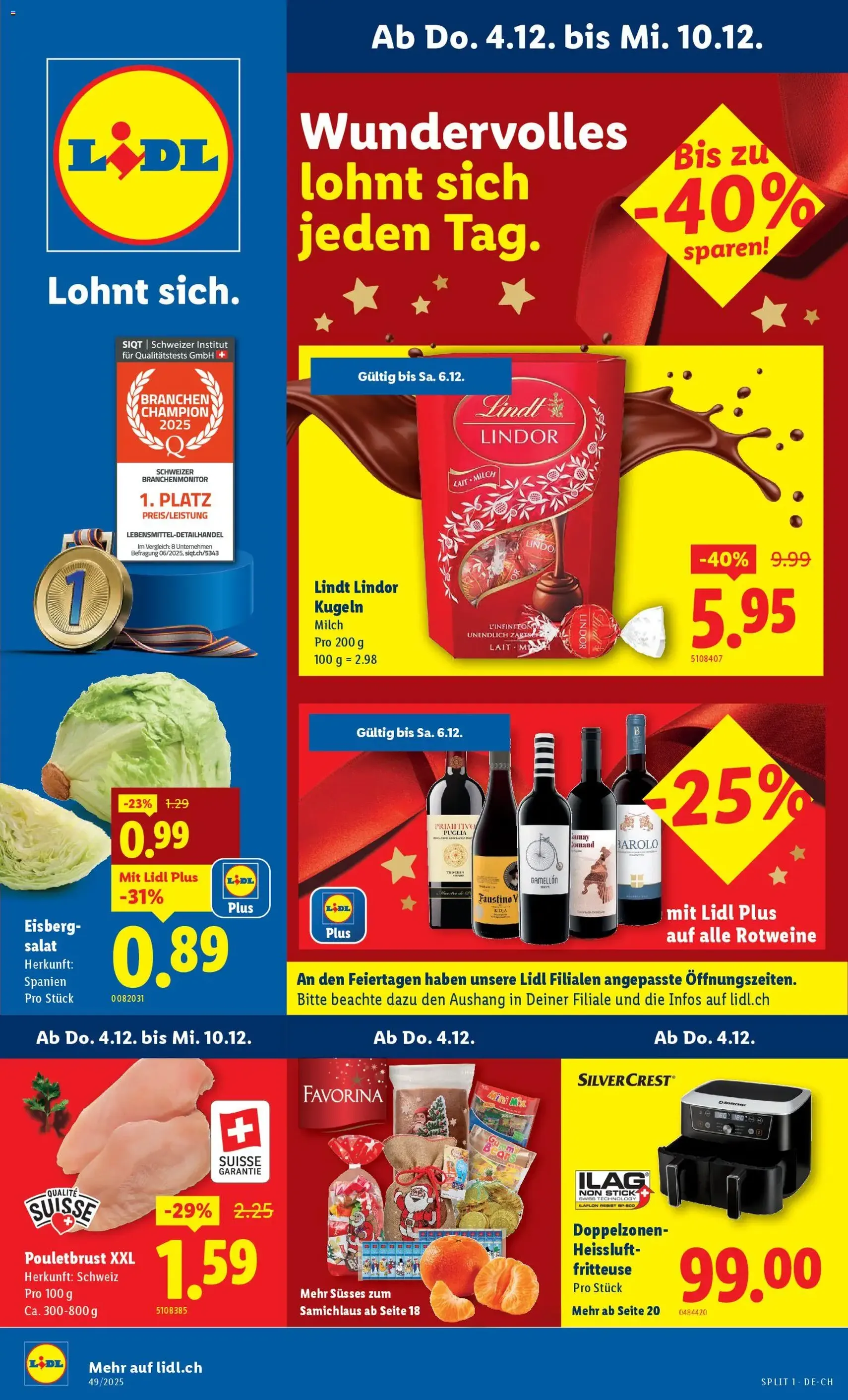 Lidl Aktionen - Gültiger Prospekt ab 04.12.2025, Seite 1 von insgesamt 32