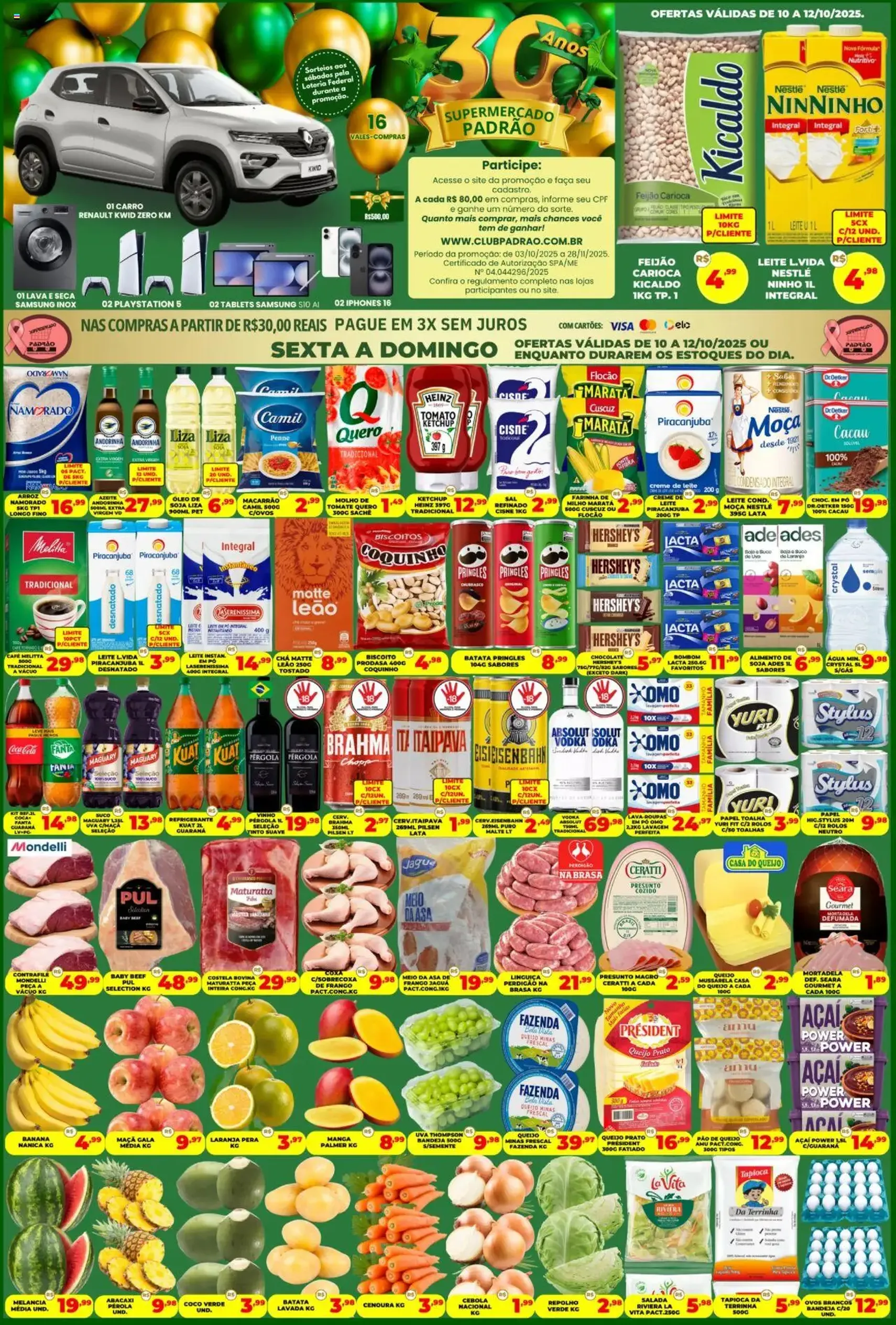 Supermercado Padrão - Ofertas da semana - folheto válido a partir de 10/10/2025 página 1 de 2