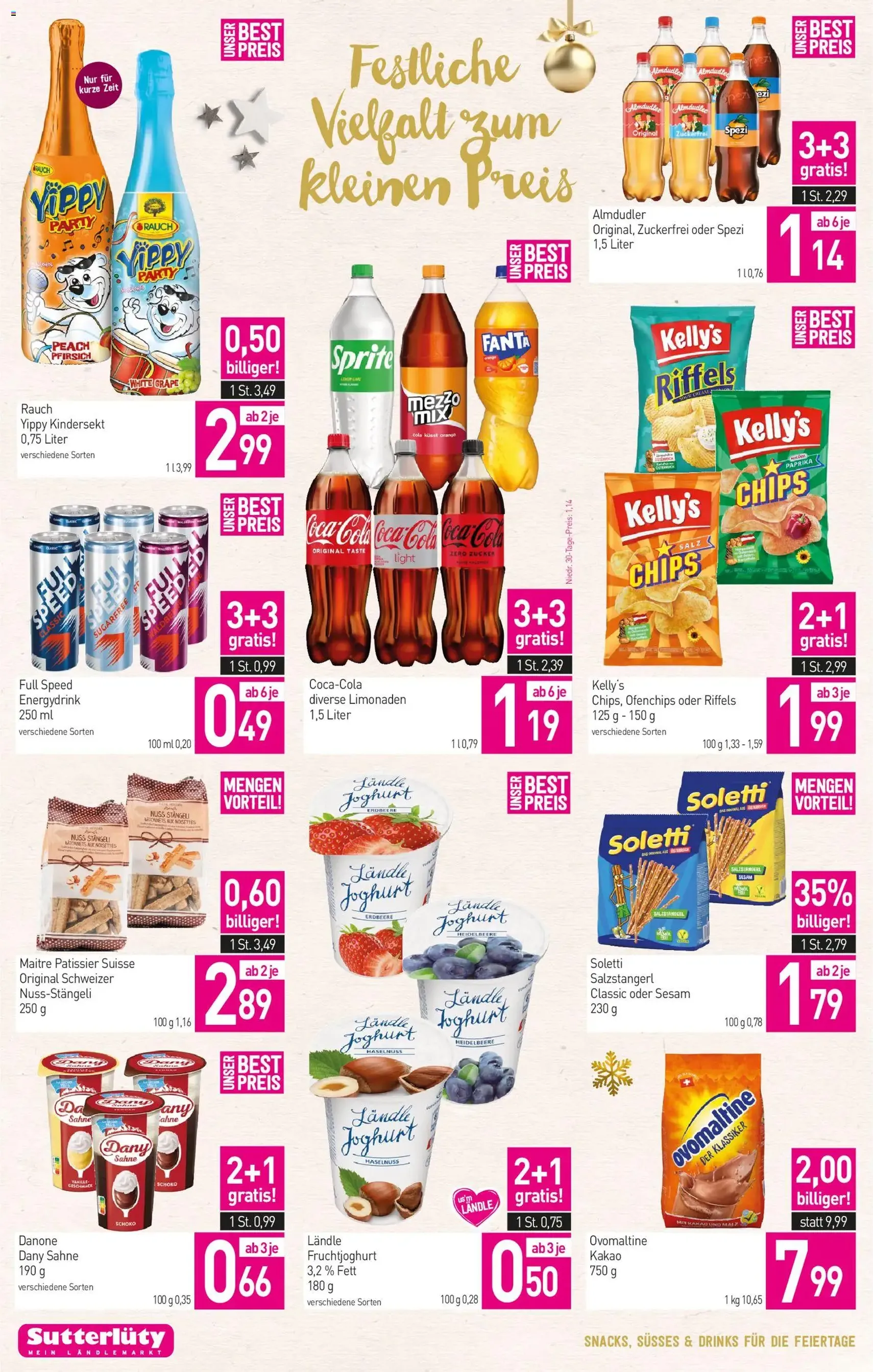 Sutterlüty Flugblatt - Gültiger Prospekt ab 22.12.2025, Seite 14 von insgesamt 16