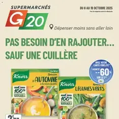G20 Supermarchés catalogue - Prévisualisation du catalogue valable à partir du 08/10/2025