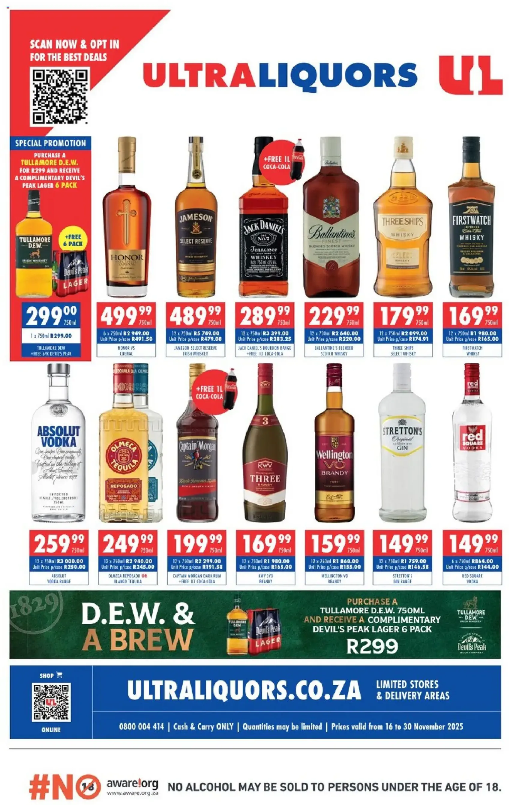 Ultra Liquors Specials - valid flyer from 16/11/2025, page 1 of 4