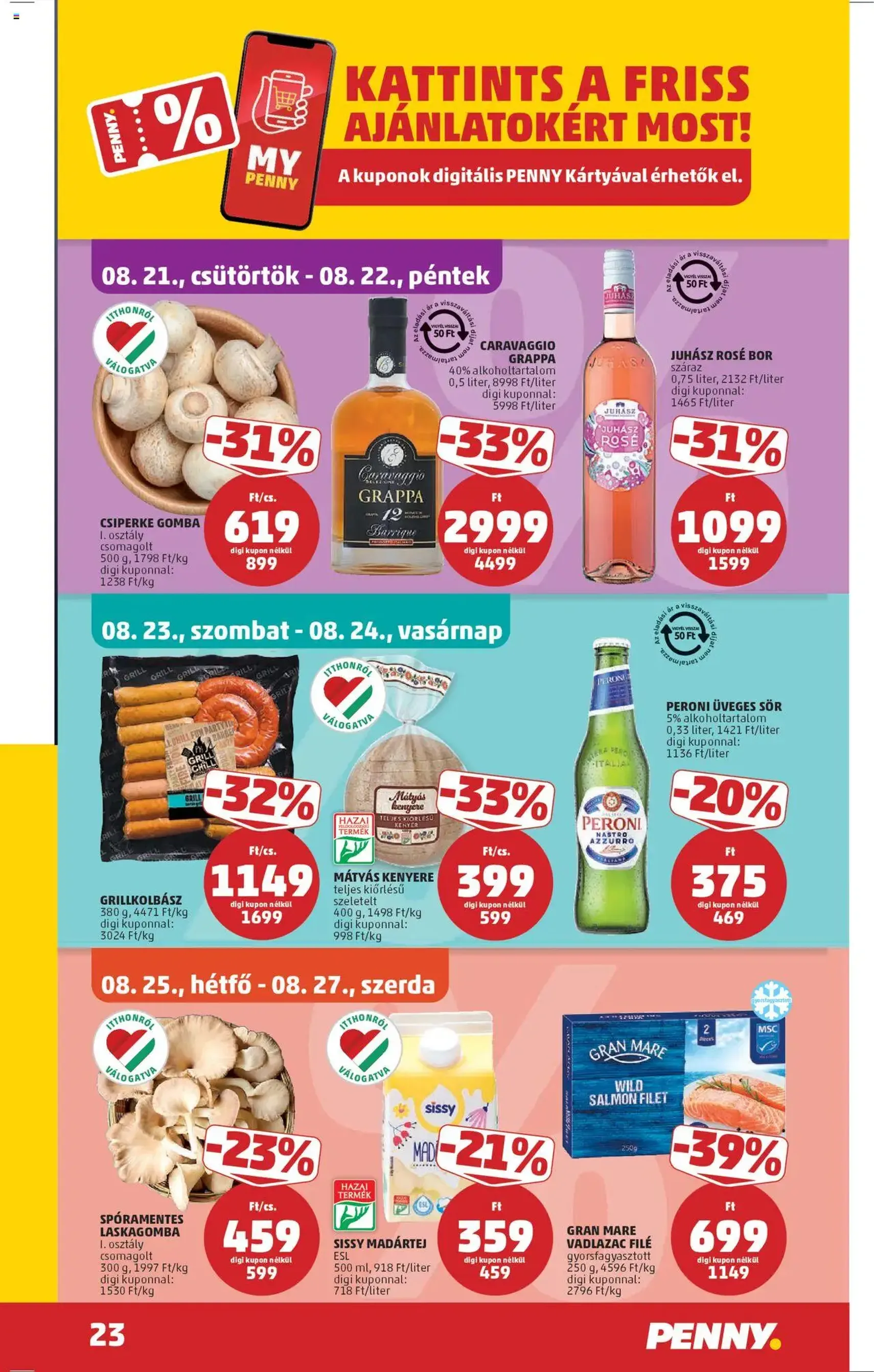PENNY Akciós újság - 2025.08.21. érvényes szórólap 27 oldal 38 oldalból