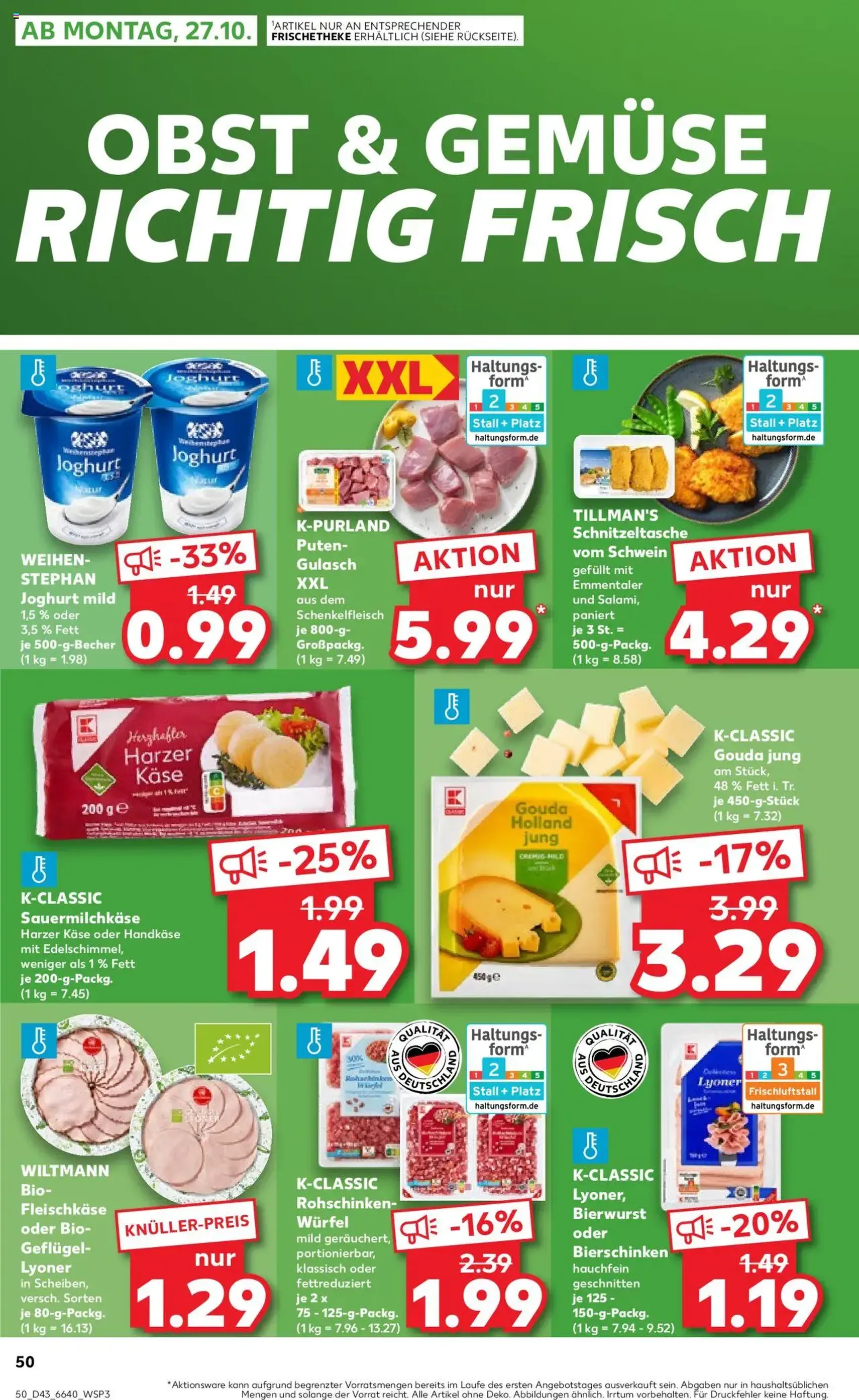 Kaufland Prospekt - Gültiger Prospekt ab 23.10.2025, Seite 50 von insgesamt 61 Kaufland Prospekt - Gültiger Prospekt ab 23.10.2025, Seite 50 von insgesamt 61