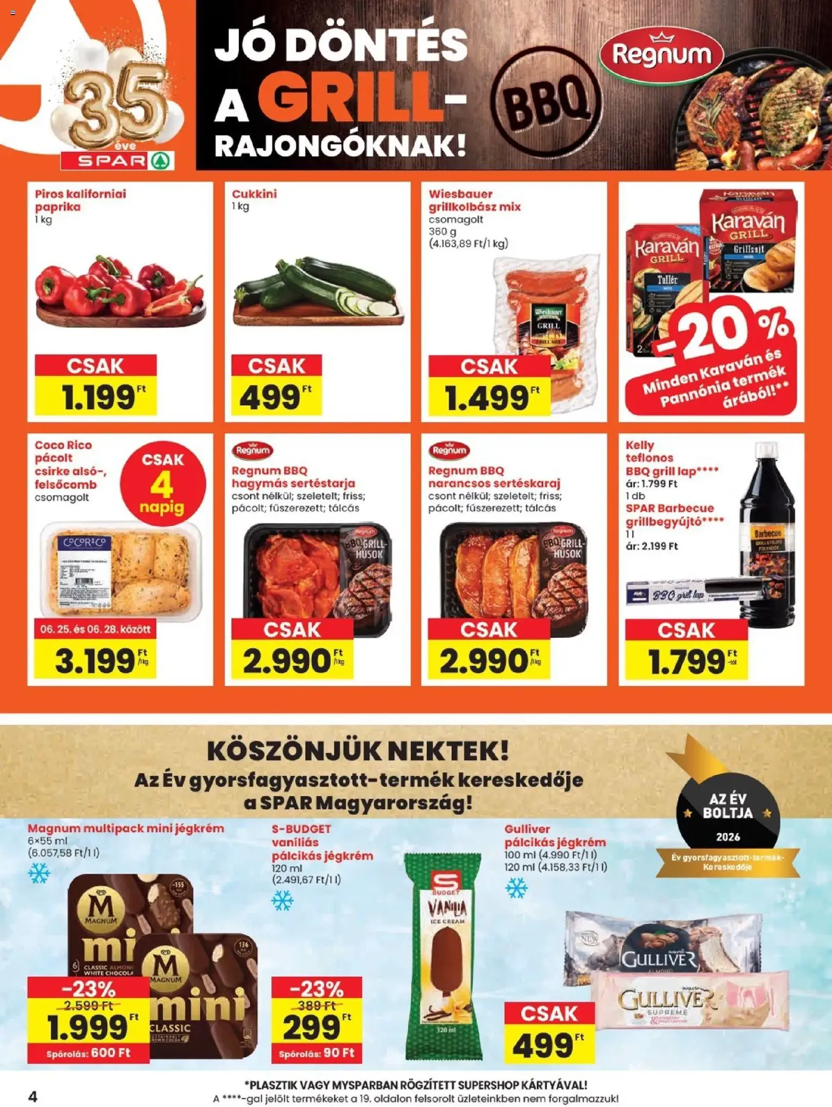 Spar akciós újság - 2026.06.25. érvényes szórólap 4 oldal 20 oldalból