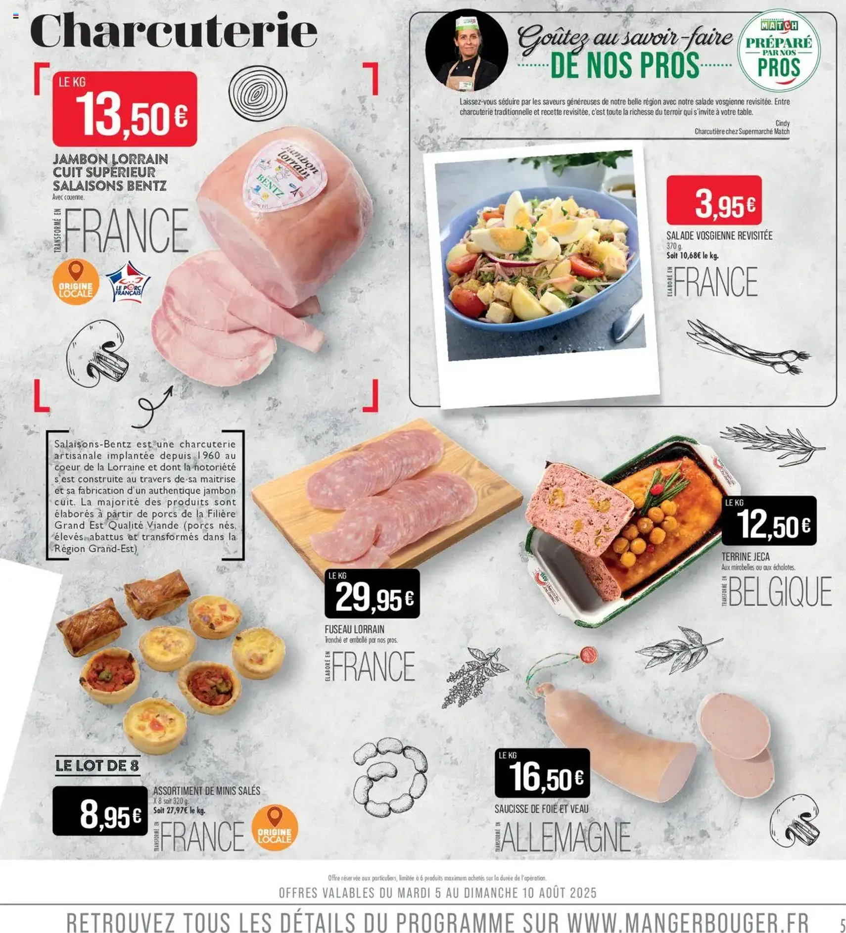 Match Supermarché catalogue - brochure valable à partir du 05/08/2025, page 5 sur 22 Match Supermarché catalogue - brochure valable à partir du 05/08/2025, page 5 sur 22