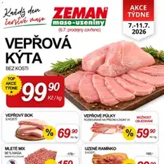 Prodejny Zeman leták - náhled letáku platný od 07.07.2026