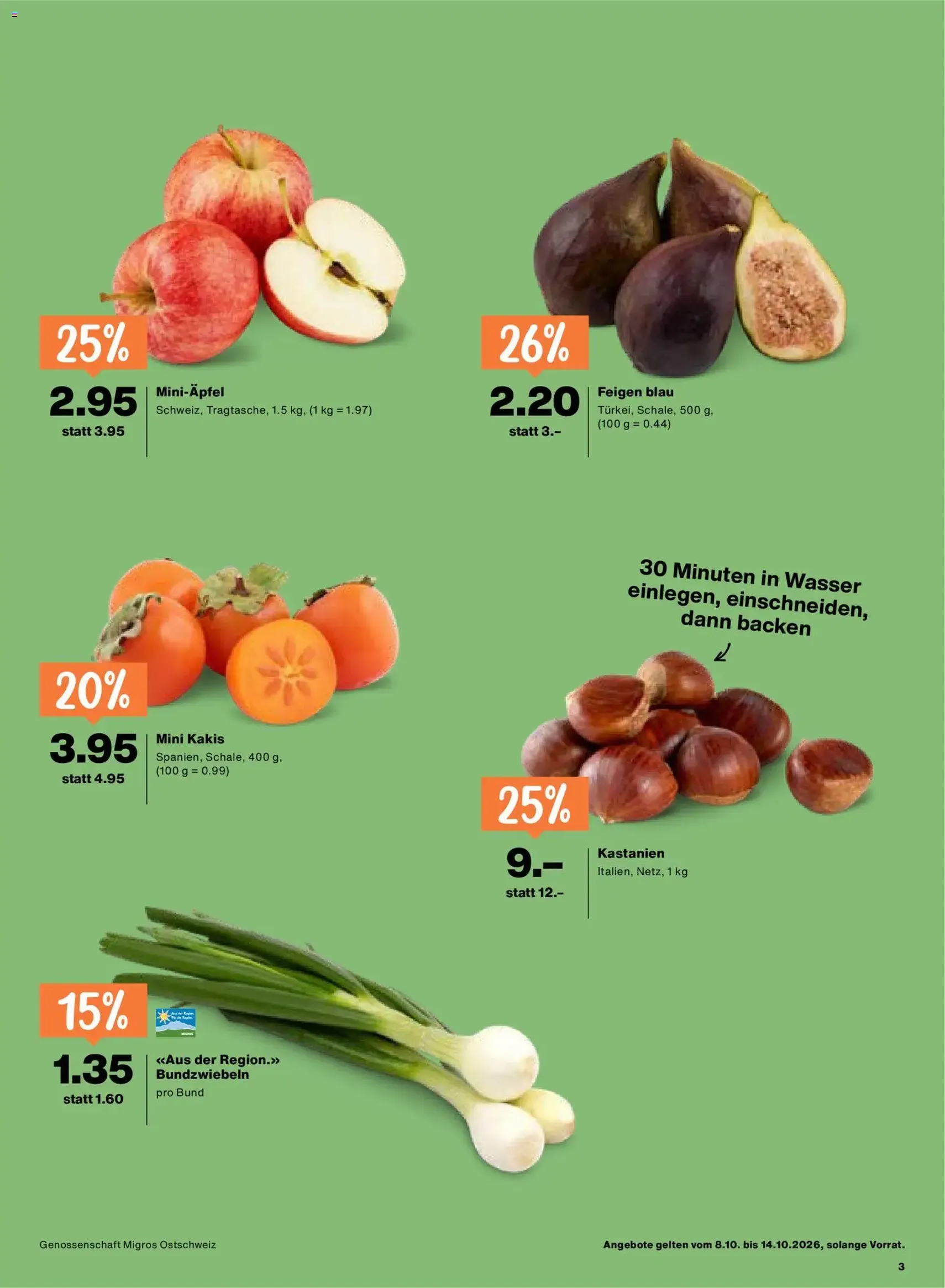Migros aktionen - Gültiger Prospekt ab 08.10.2026, Seite 3 von insgesamt 24